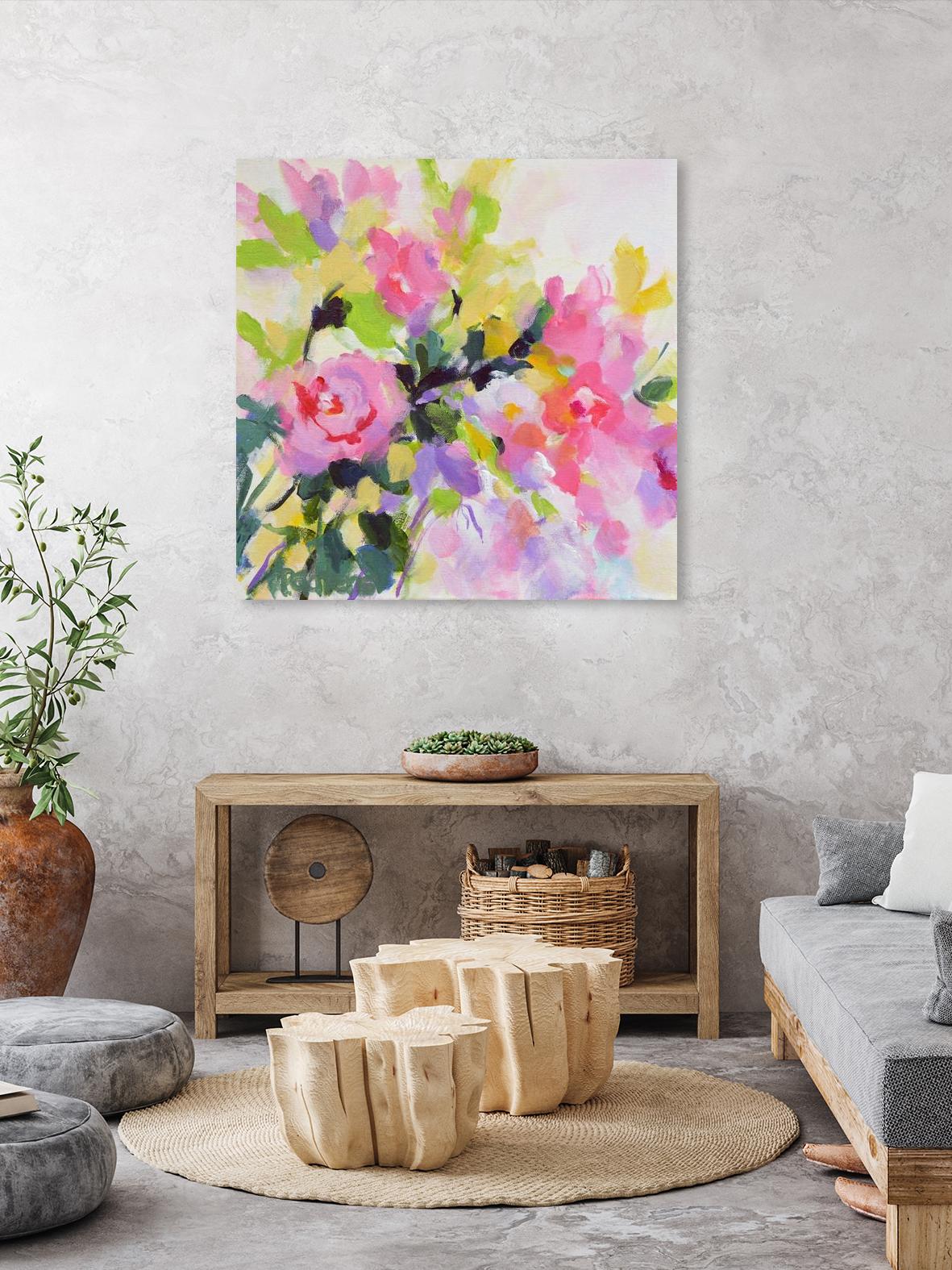 Wild Rose Garden by Pamela Gatens on GIANT ART - multicolor floral/still life; contemporary