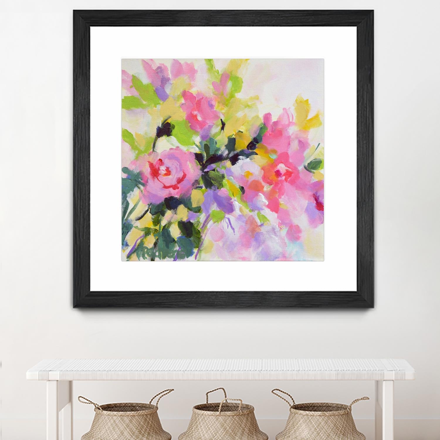 Wild Rose Garden by Pamela Gatens on GIANT ART - multicolor floral/still life; contemporary
