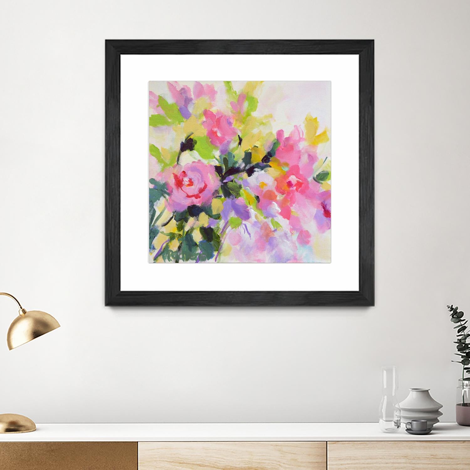 Wild Rose Garden by Pamela Gatens on GIANT ART - multicolor floral/still life; contemporary