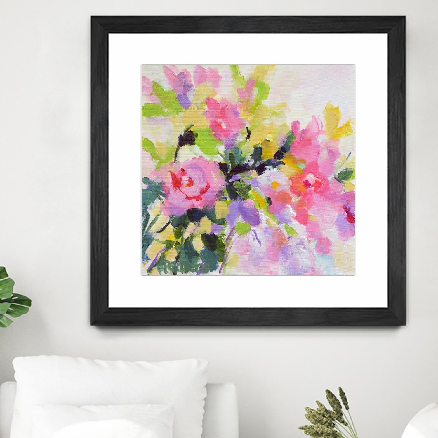 Wild Rose Garden by Pamela Gatens on GIANT ART - multicolor floral/still life; contemporary