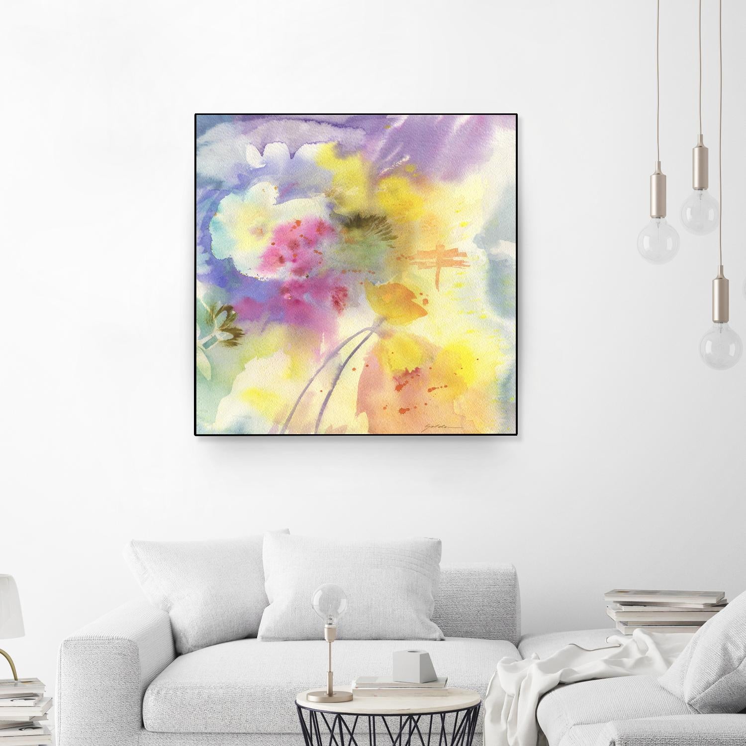 Dragonfly by Sheila Golden on GIANT ART - multicolor floral/still life; contemporary