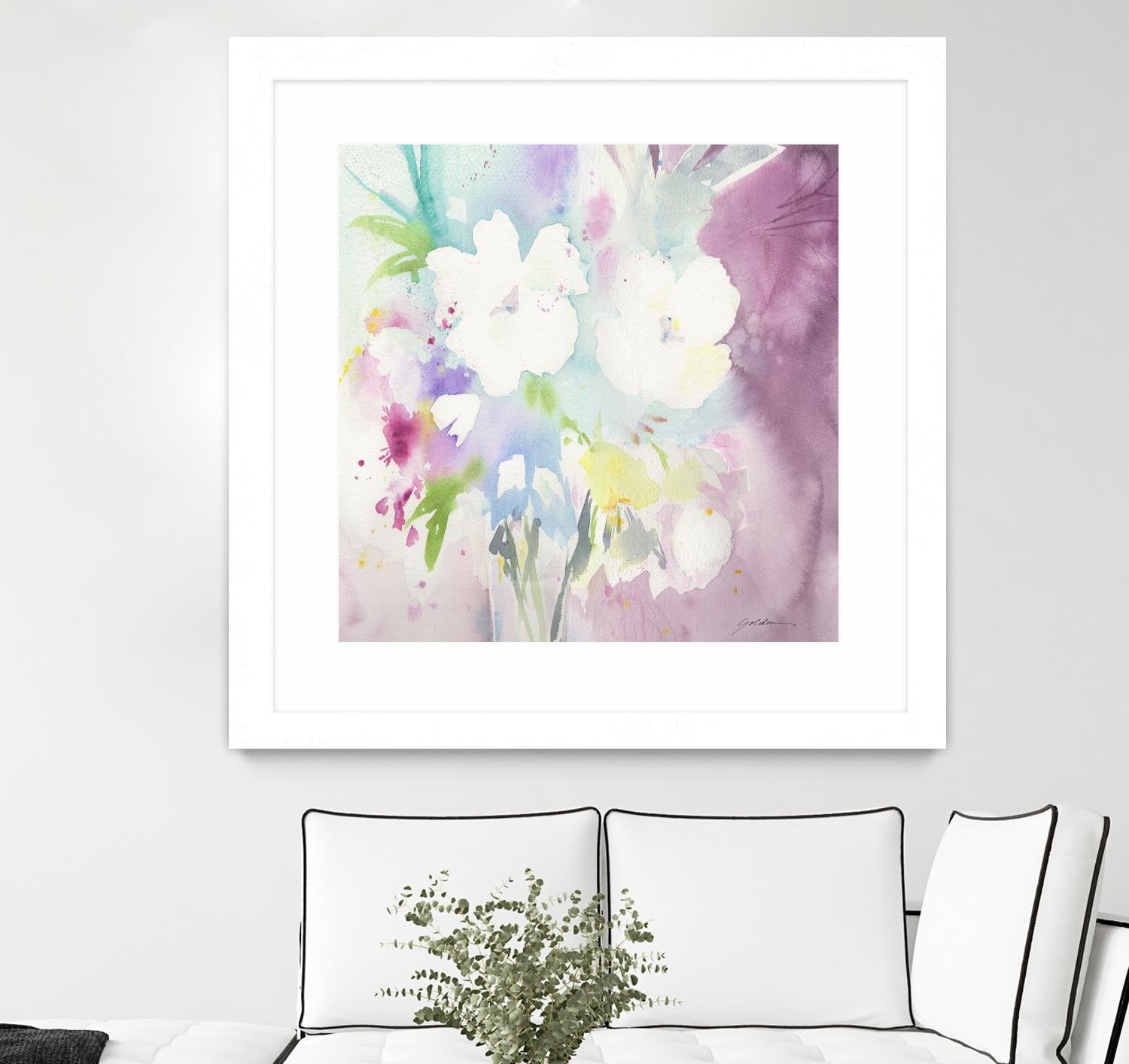 Serenity by Sheila Golden on GIANT ART - multicolor floral/still life; contemporary