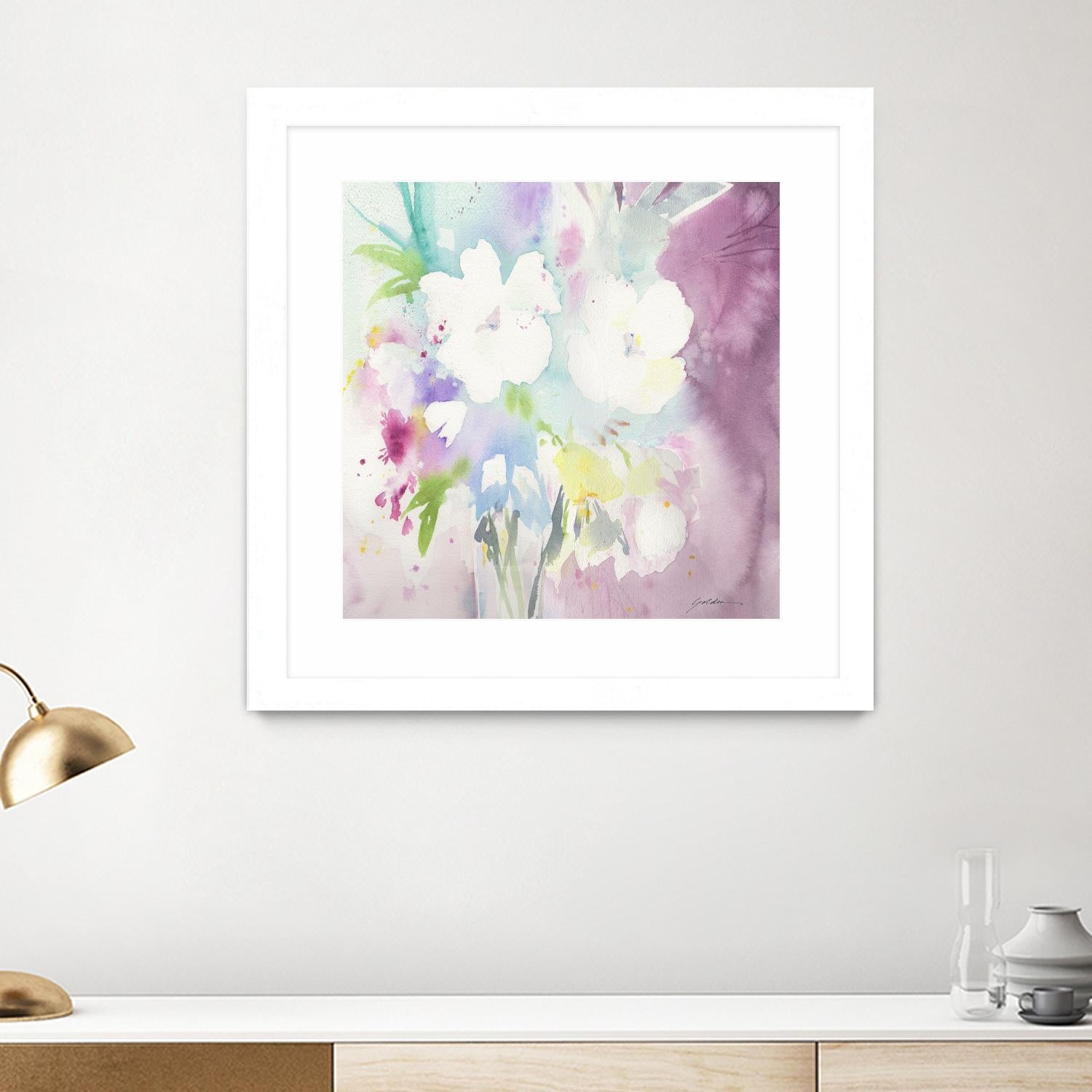 Serenity by Sheila Golden on GIANT ART - multicolor floral/still life; contemporary