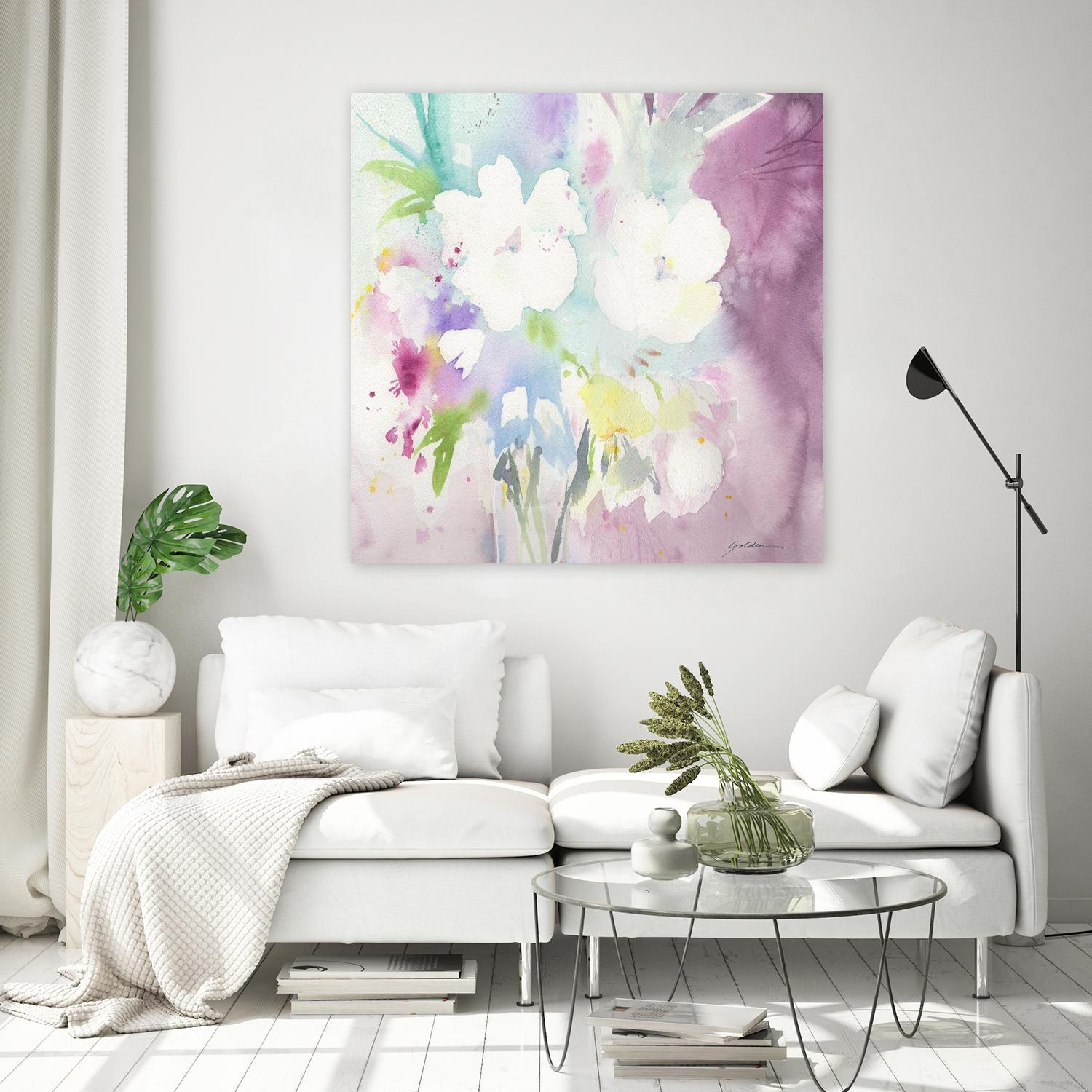 Serenity by Sheila Golden on GIANT ART - multicolor floral/still life; contemporary