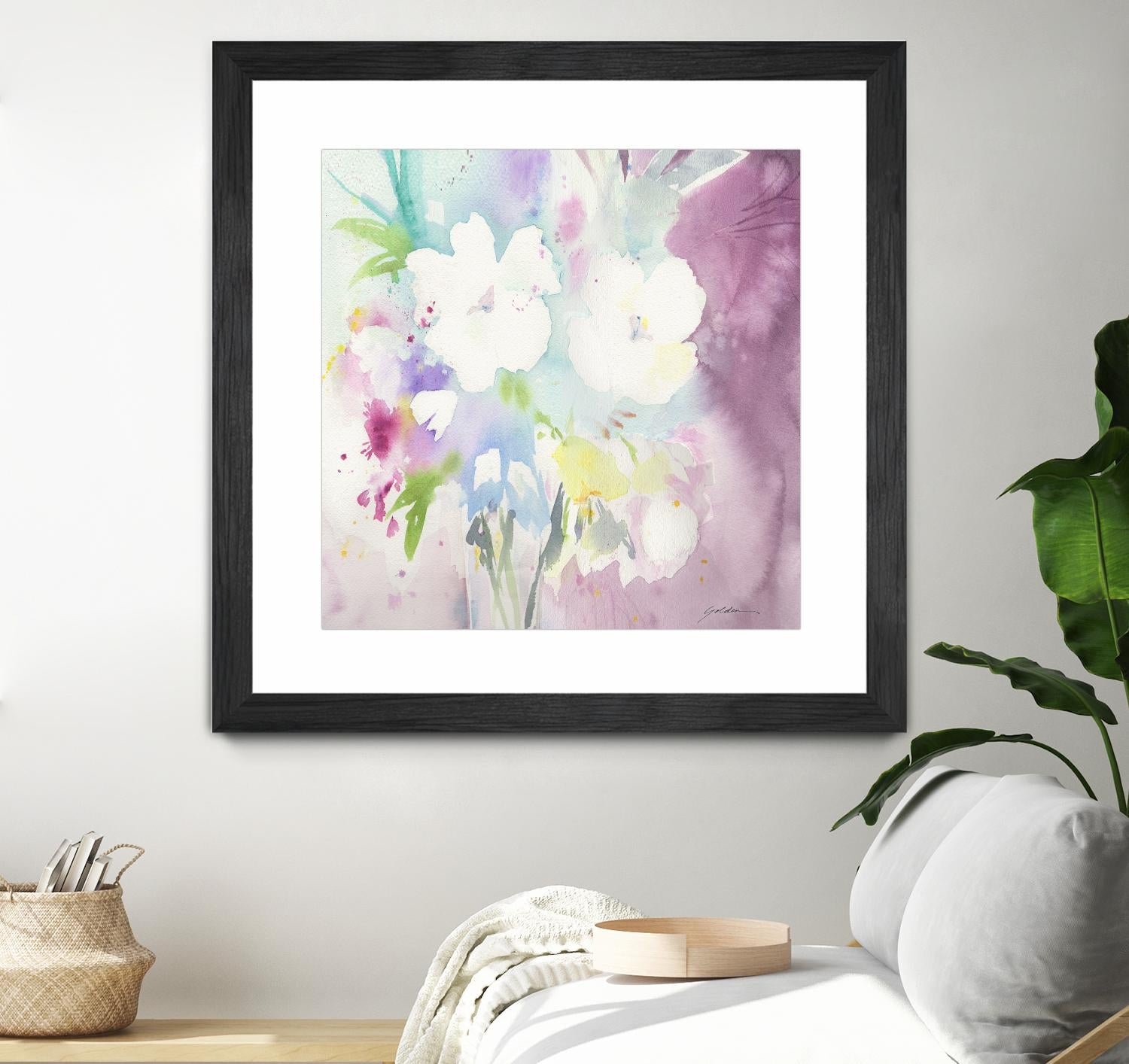 Serenity by Sheila Golden on GIANT ART - multicolor floral/still life; contemporary