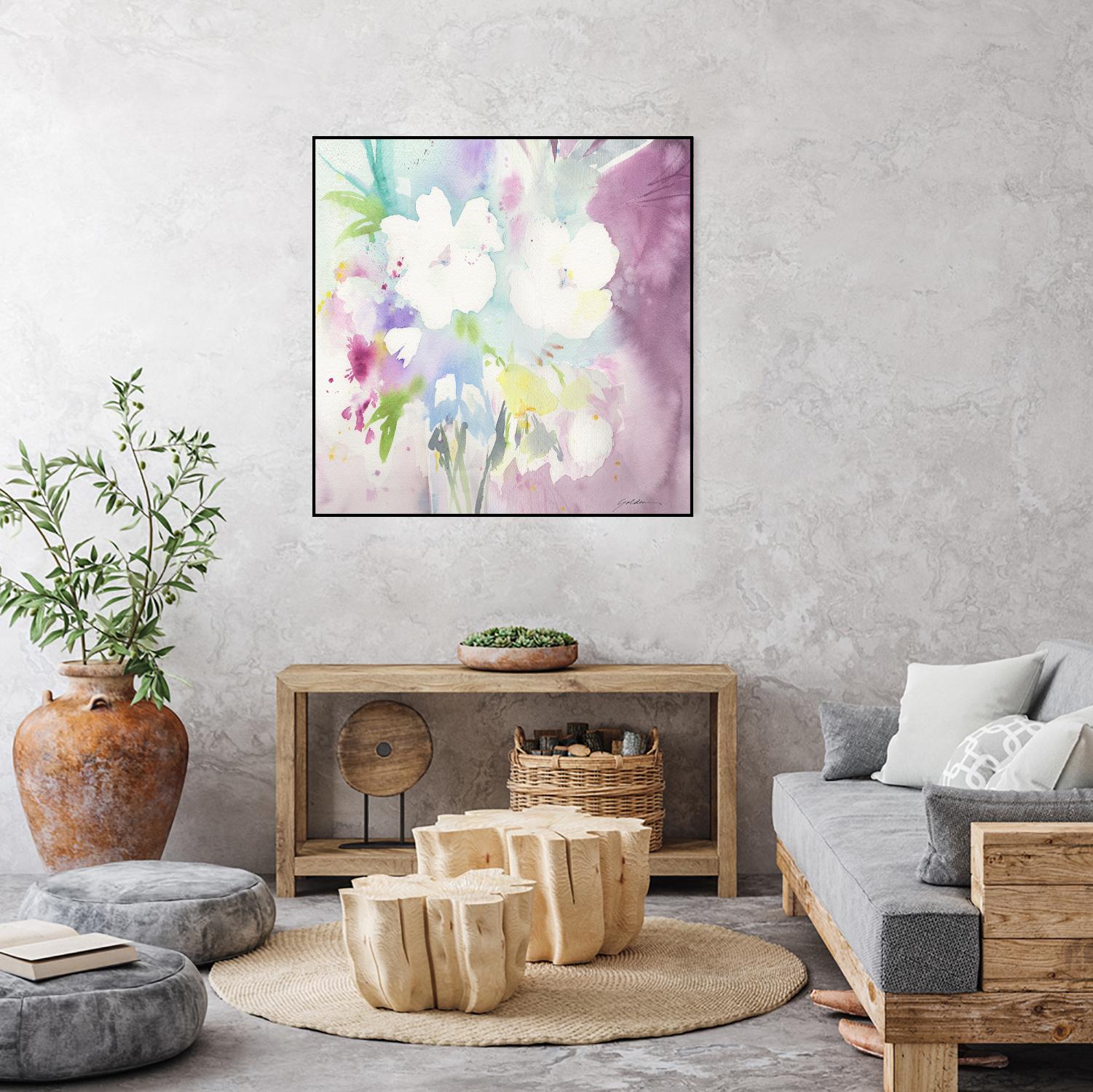 Serenity by Sheila Golden on GIANT ART - multicolor floral/still life; contemporary