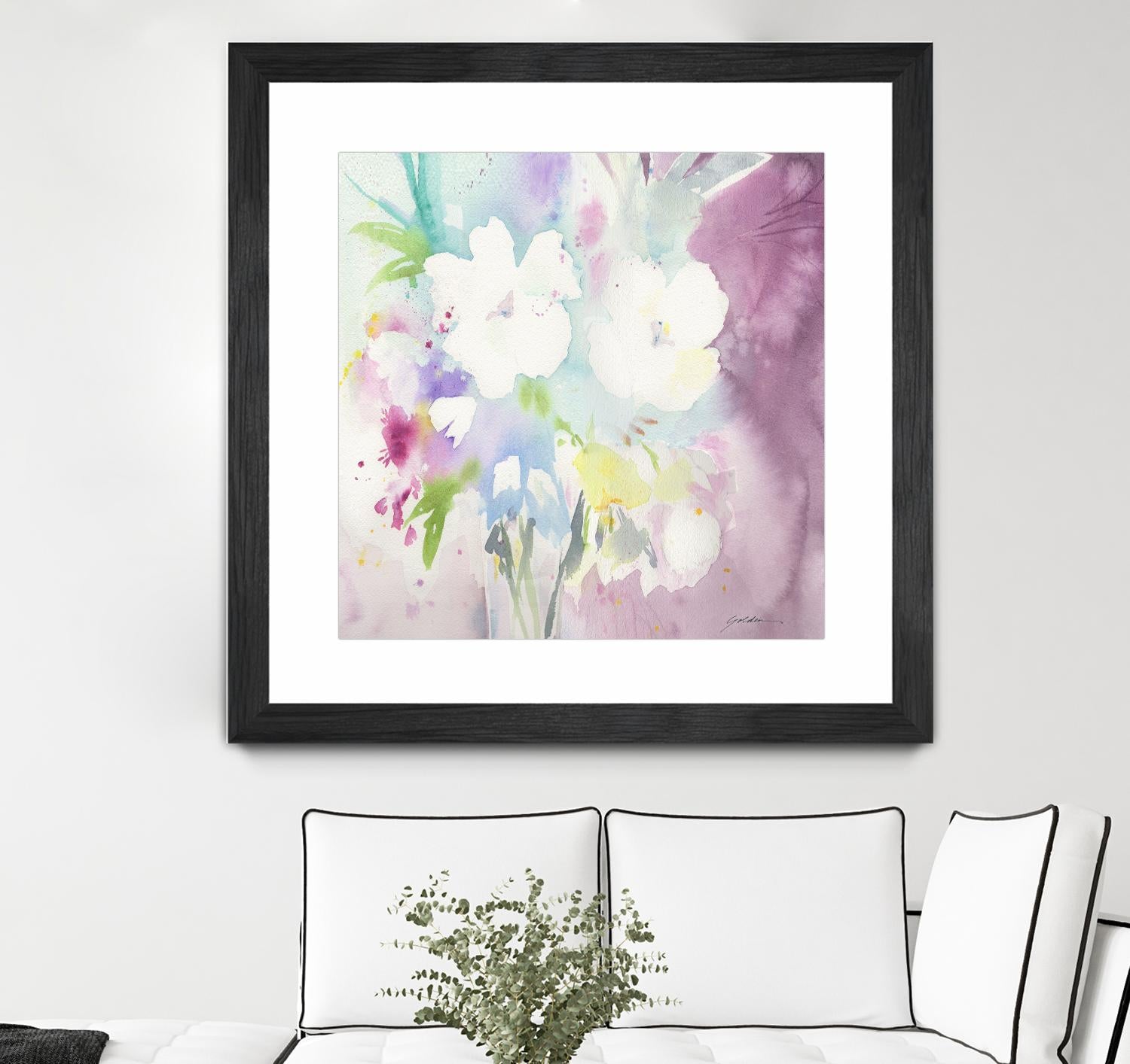 Serenity by Sheila Golden on GIANT ART - multicolor floral/still life; contemporary