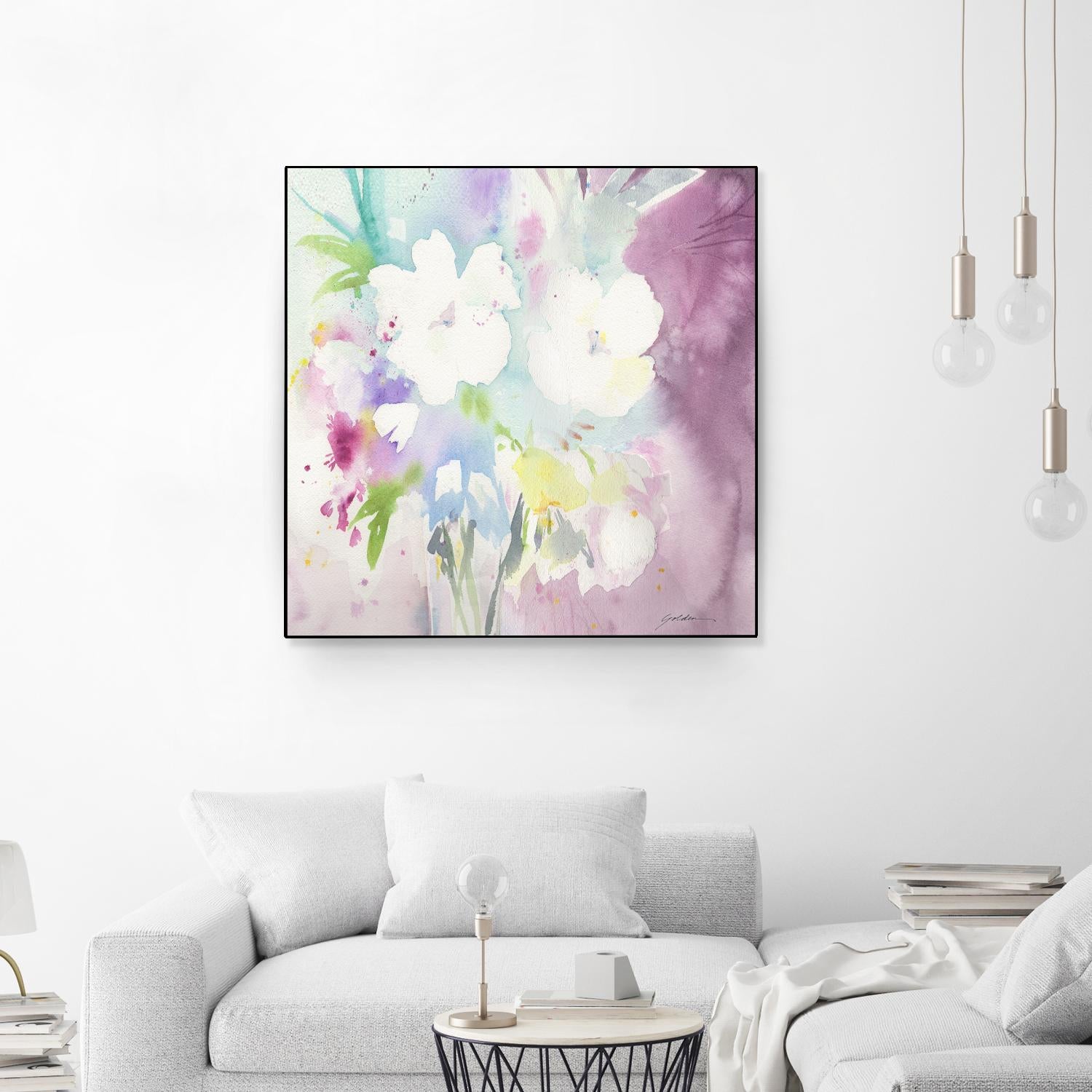 Serenity by Sheila Golden on GIANT ART - multicolor floral/still life; contemporary