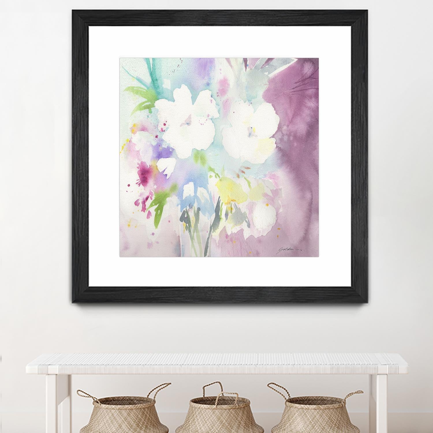 Serenity by Sheila Golden on GIANT ART - multicolor floral/still life; contemporary