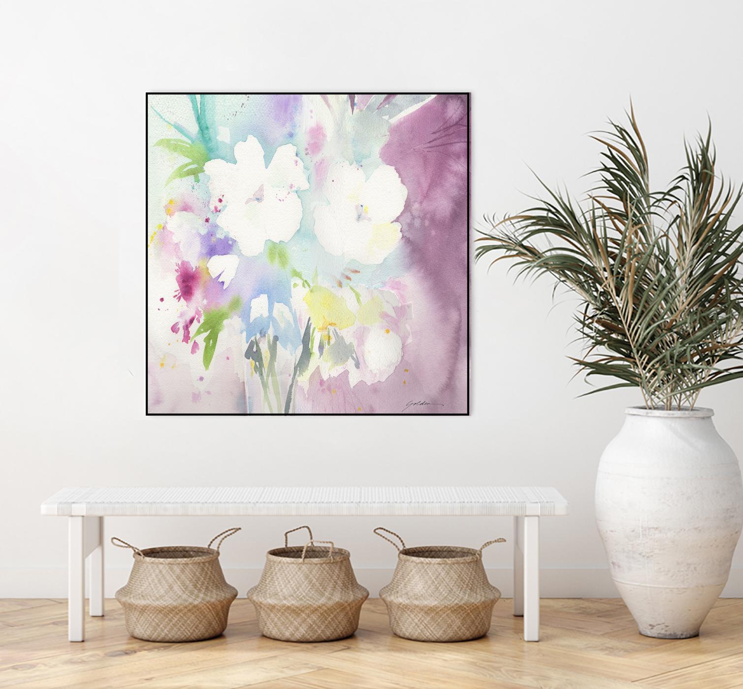 Serenity by Sheila Golden on GIANT ART - multicolor floral/still life; contemporary