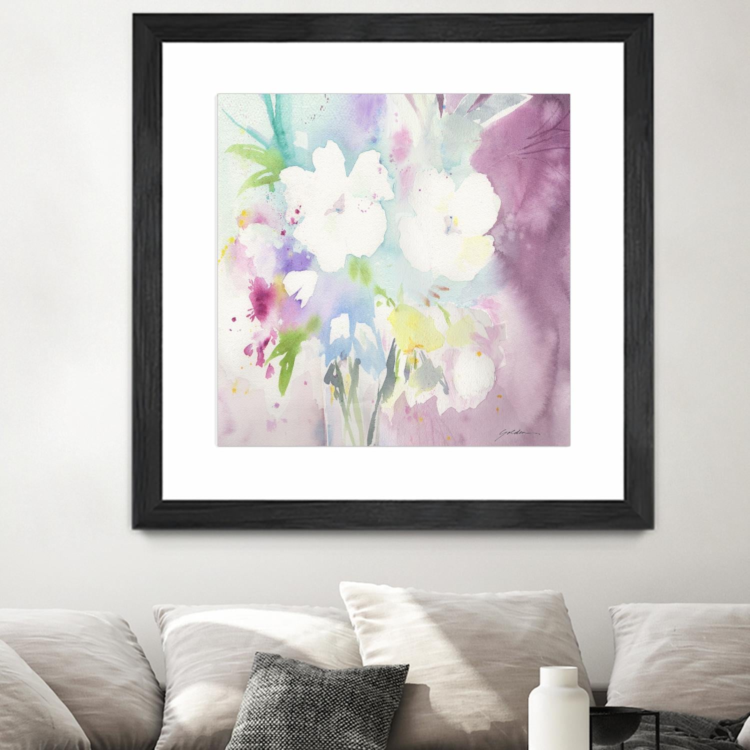 Serenity by Sheila Golden on GIANT ART - multicolor floral/still life; contemporary
