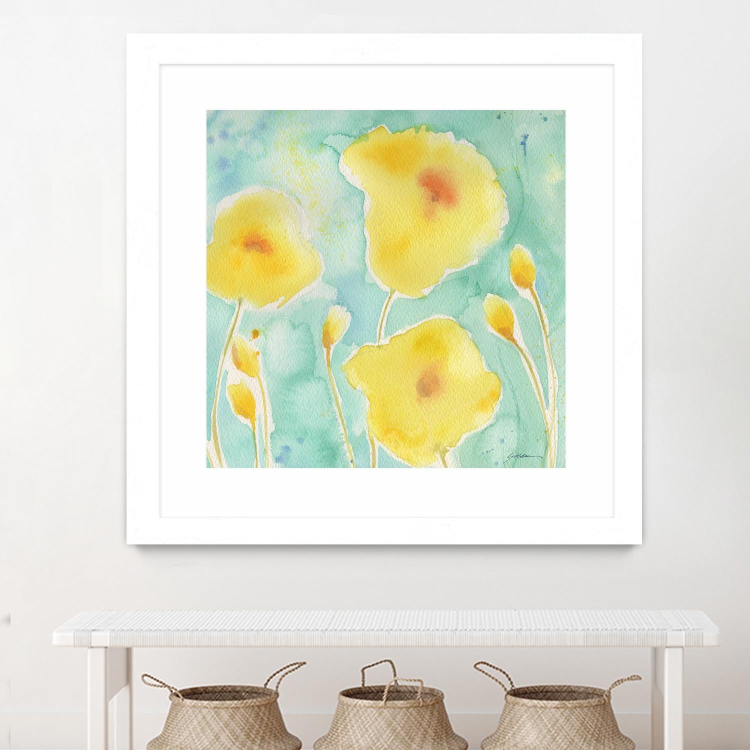 Summer Rain #3 by Sheila Golden on GIANT ART - multicolor floral/still life; contemporary