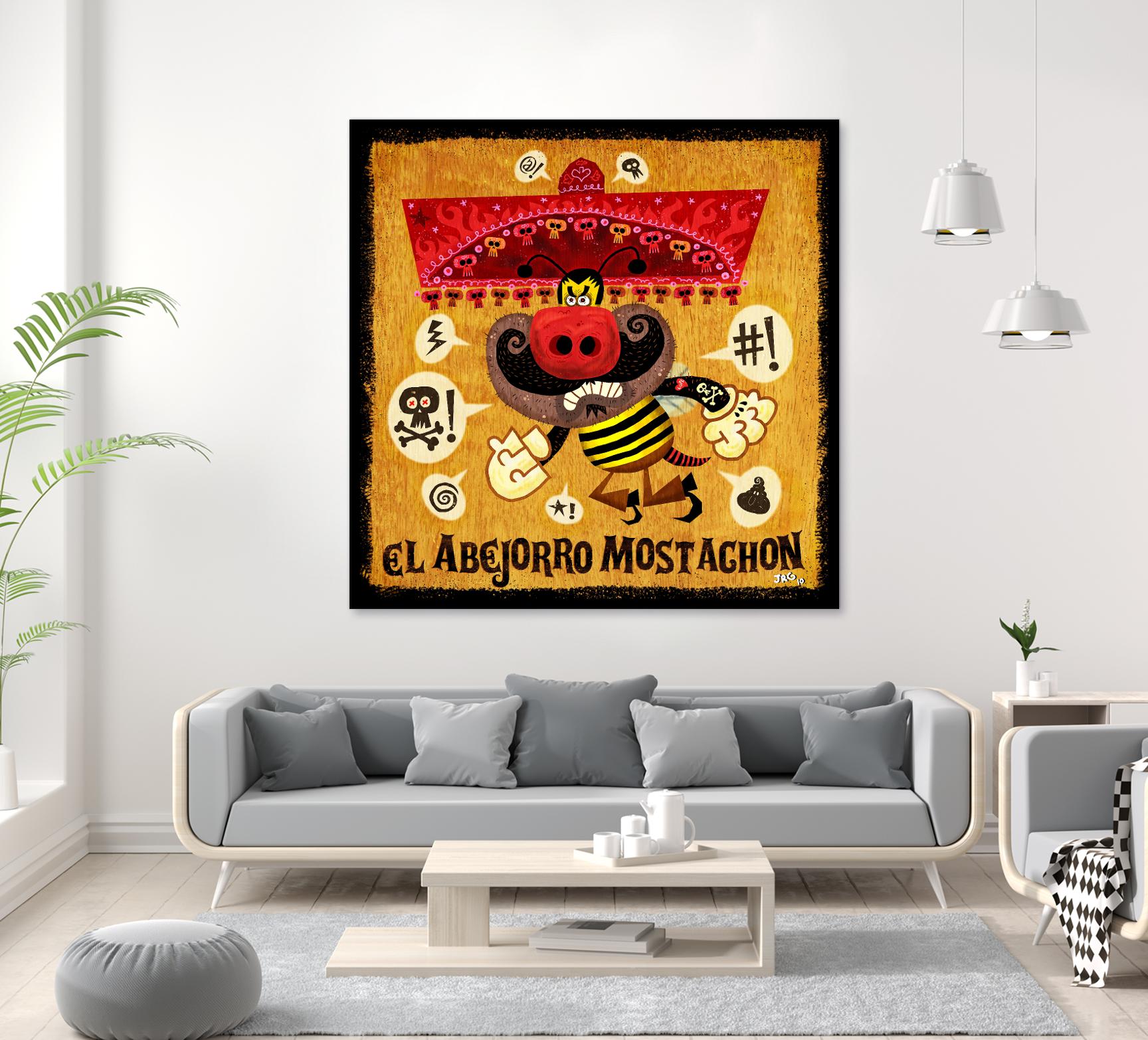 Abejorro Mostachon by Jorge R. Gutierrez on GIANT ART - multicolor ethnic; urban/pop surrealism