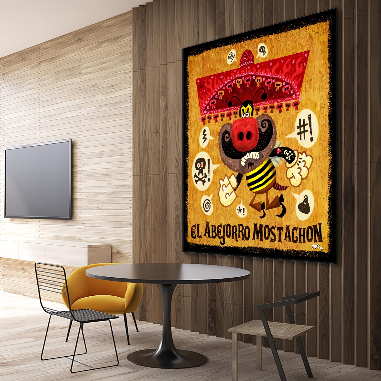 Abejorro Mostachon by Jorge R. Gutierrez on GIANT ART - multicolor ethnic; urban/pop surrealism