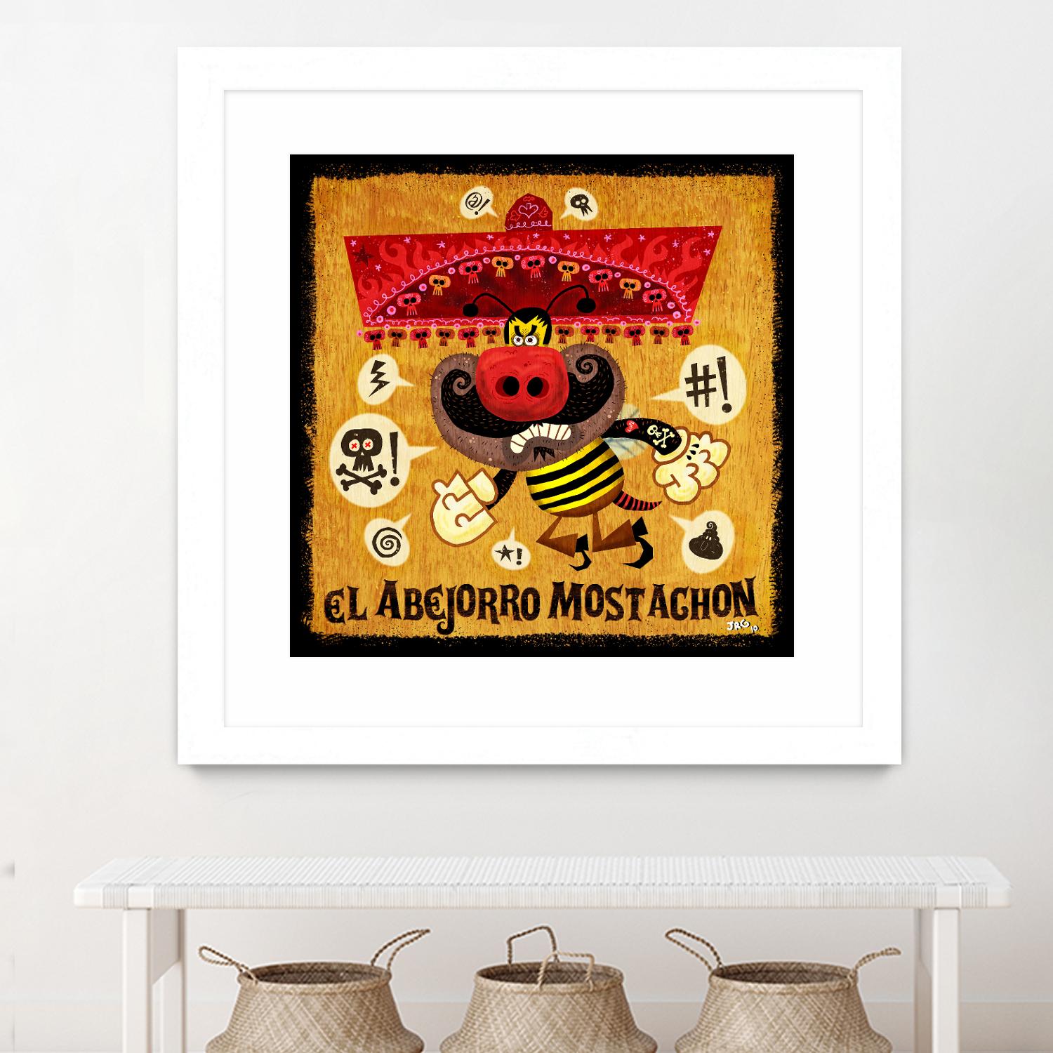 Abejorro Mostachon by Jorge R. Gutierrez on GIANT ART - multicolor ethnic; urban/pop surrealism