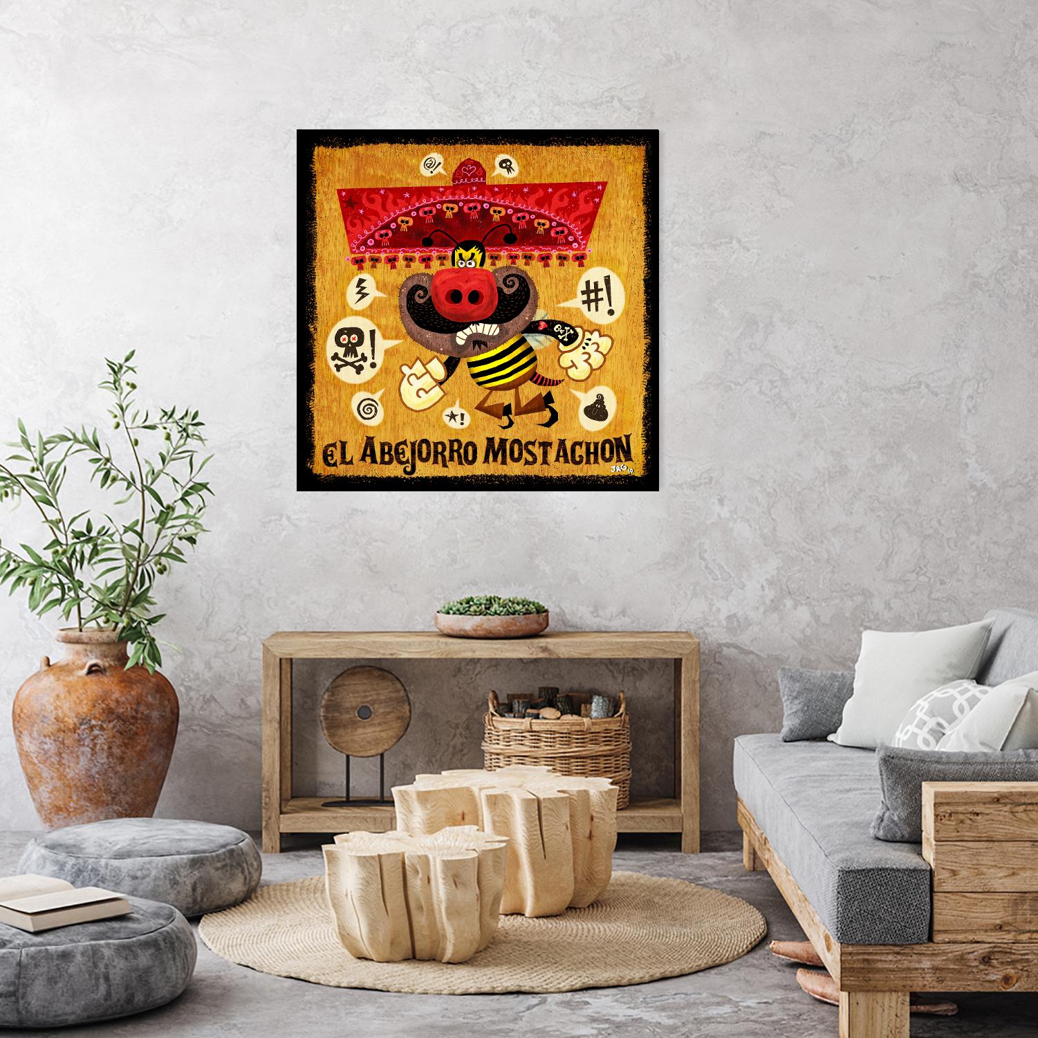 Abejorro Mostachon by Jorge R. Gutierrez on GIANT ART - multicolor ethnic; urban/pop surrealism