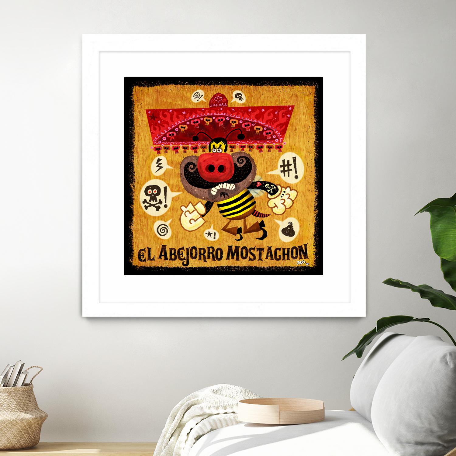 Abejorro Mostachon by Jorge R. Gutierrez on GIANT ART - multicolor ethnic; urban/pop surrealism