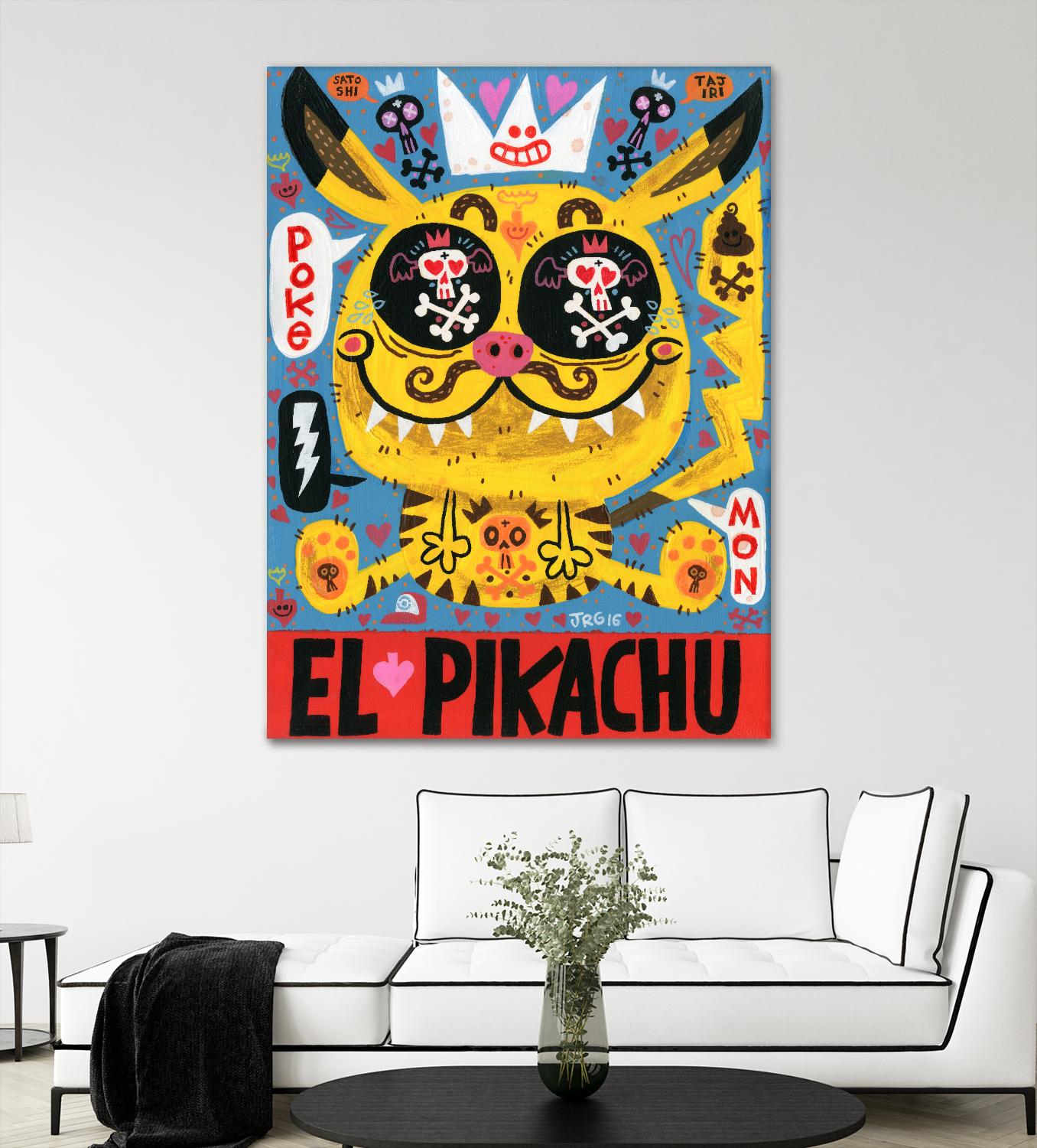 Magic Japanese Cockfighting by Jorge R. Gutierrez on GIANT ART - multicolor ethnic; urban/pop surrealism