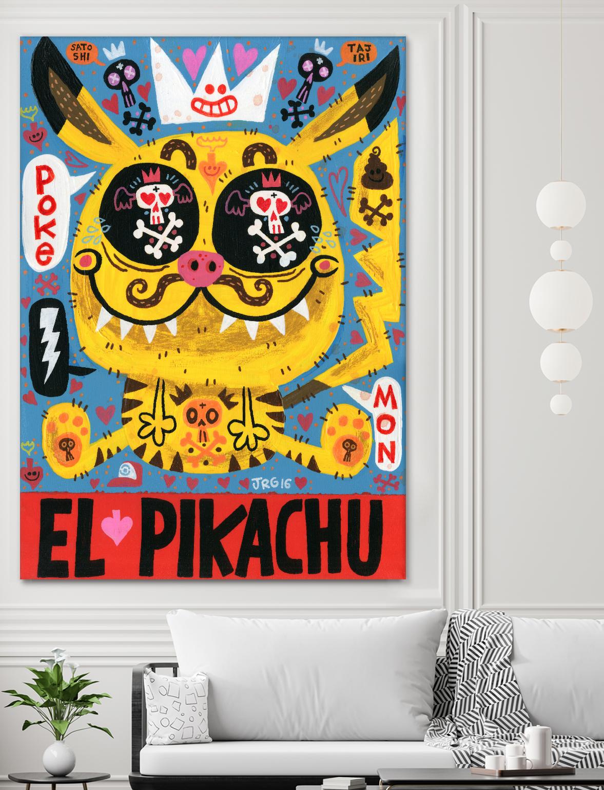 Magic Japanese Cockfighting by Jorge R. Gutierrez on GIANT ART - multicolor ethnic; urban/pop surrealism