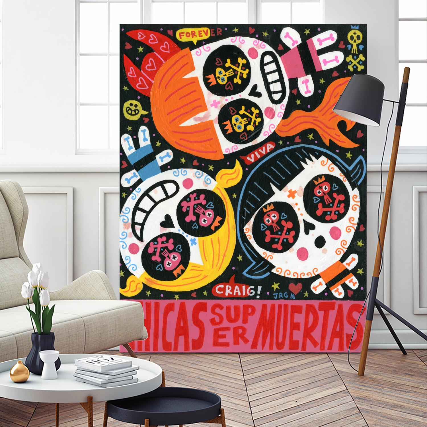 The Holy Trinity by Jorge R. Gutierrez on GIANT ART - multicolor ethnic; urban/pop surrealism