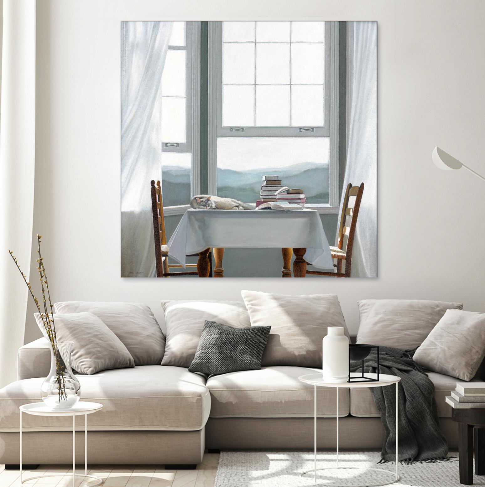 Accidental Scholar by Karen Hollingsworth on GIANT ART - multi floral/still life, landscapes, animals, cats, windows