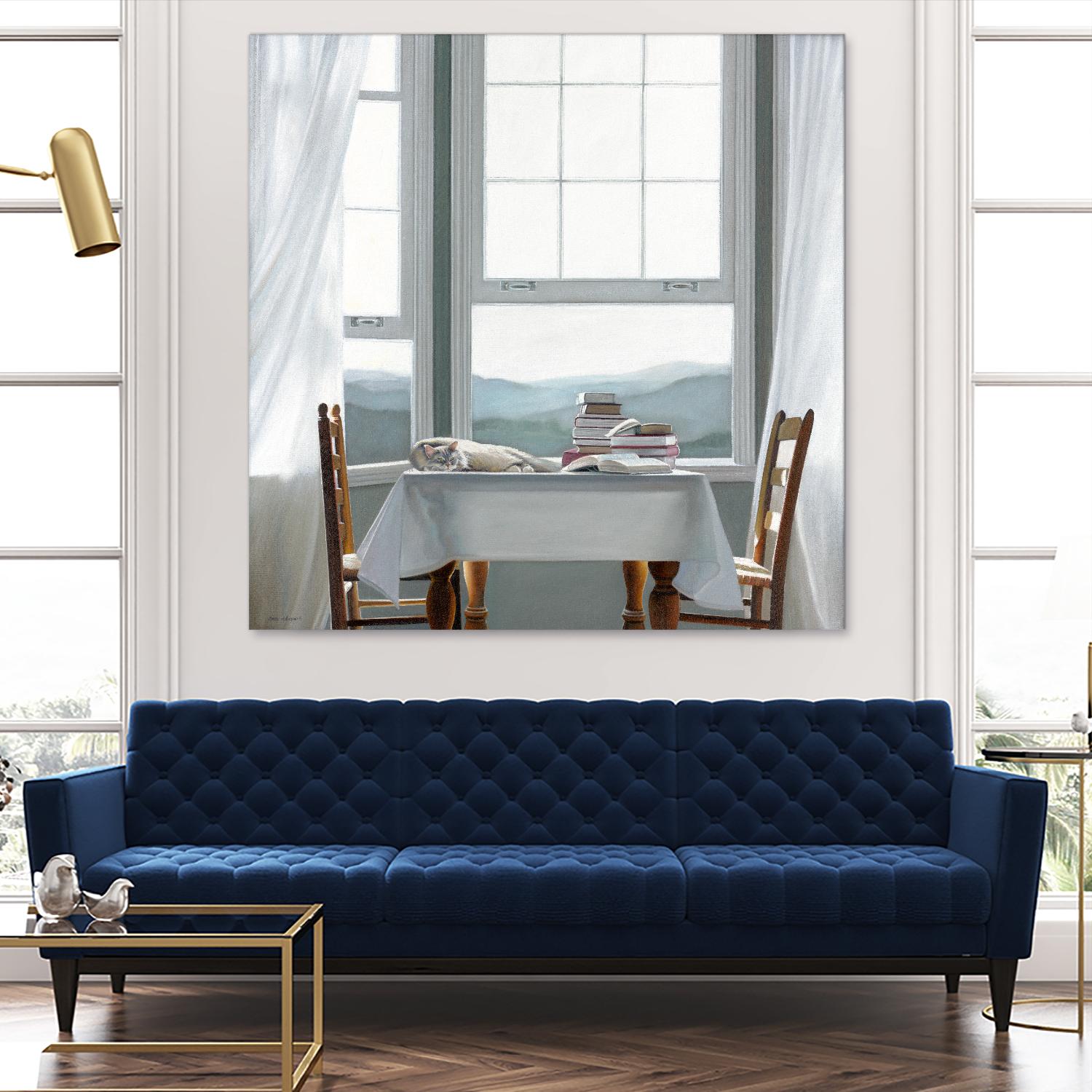 Accidental Scholar by Karen Hollingsworth on GIANT ART - multi floral/still life, landscapes, animals, cats, windows