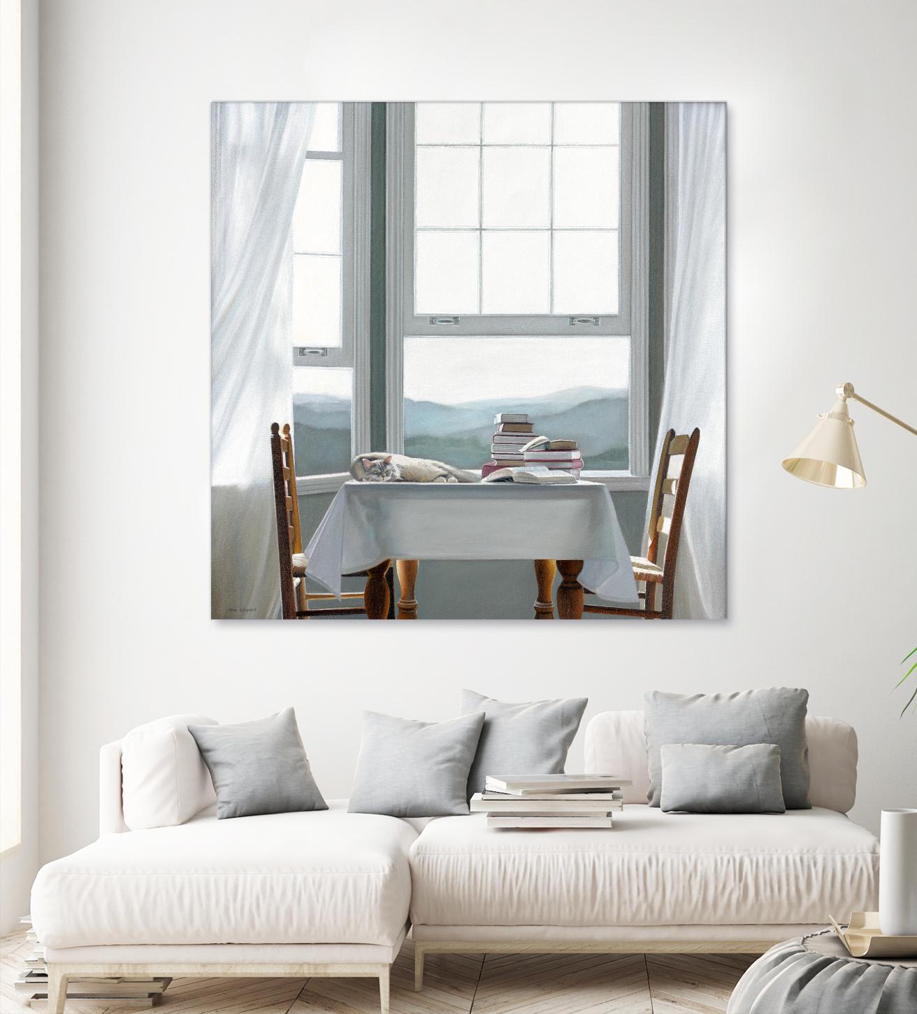 Accidental Scholar by Karen Hollingsworth on GIANT ART - multi floral/still life, landscapes, animals, cats, windows