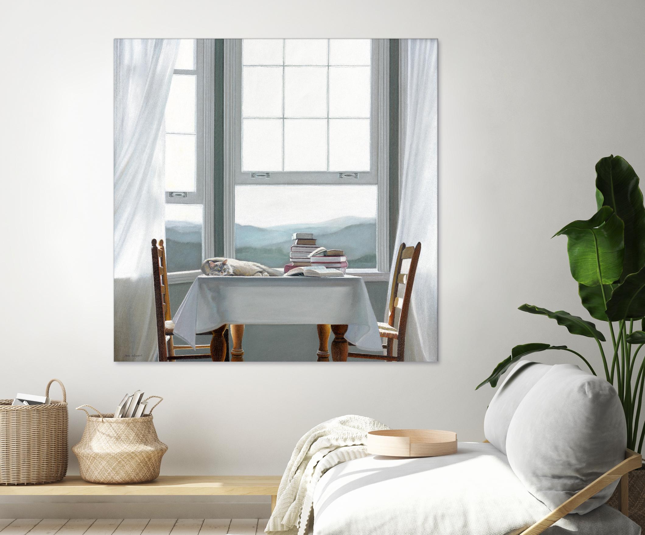 Accidental Scholar by Karen Hollingsworth on GIANT ART - multi floral/still life, landscapes, animals, cats, windows