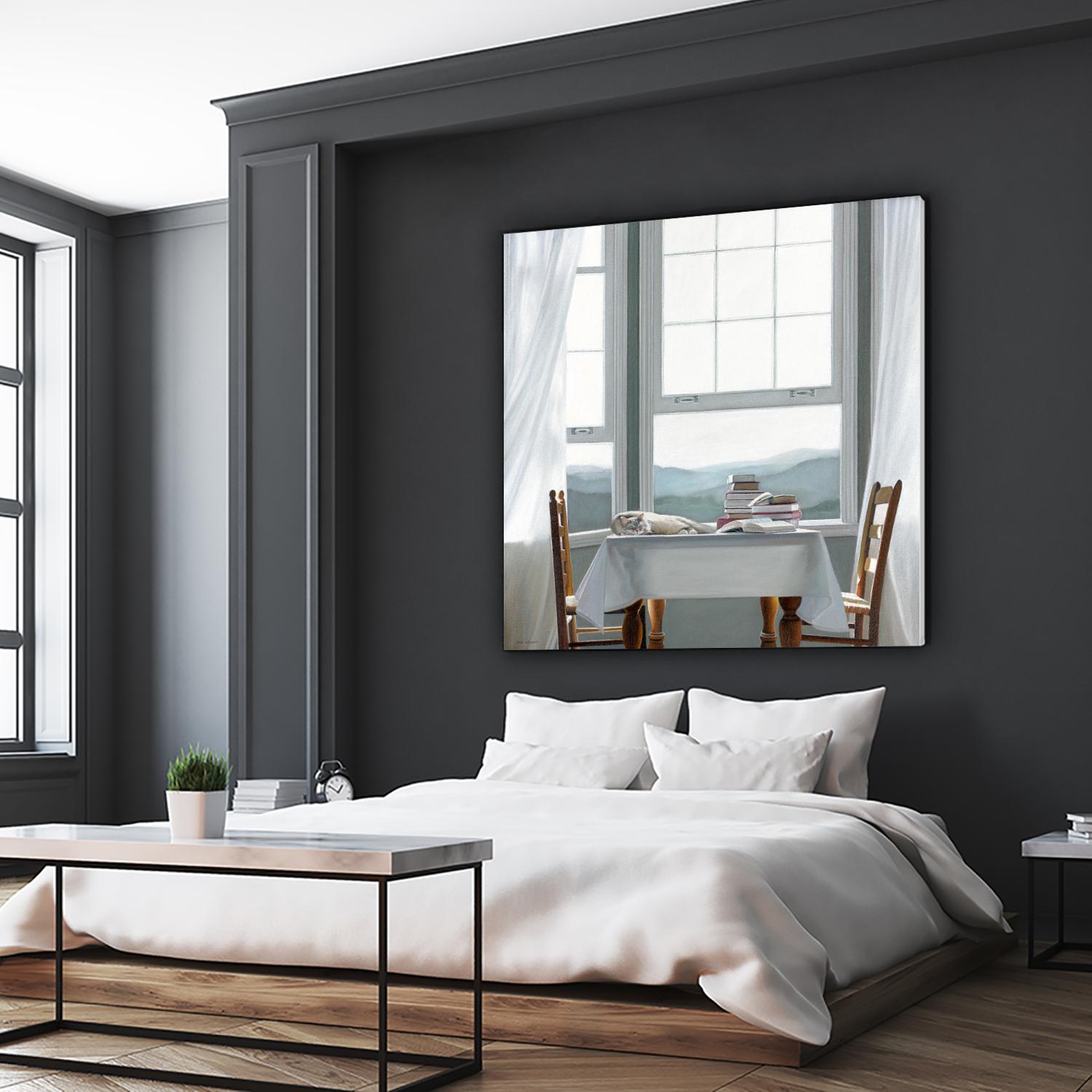 Accidental Scholar by Karen Hollingsworth on GIANT ART - multi floral/still life, landscapes, animals, cats, windows