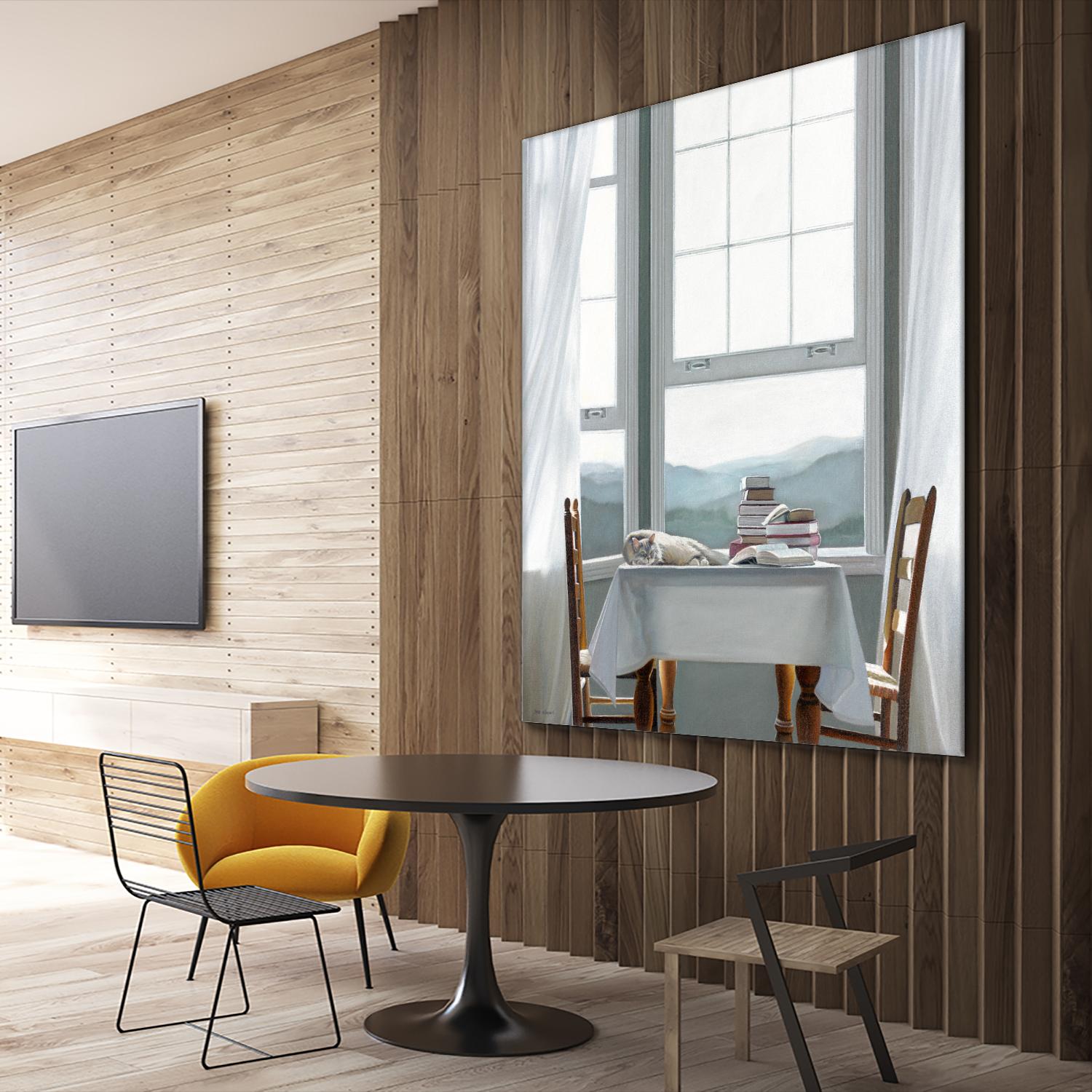 Accidental Scholar by Karen Hollingsworth on GIANT ART - multi floral/still life, landscapes, animals, cats, windows