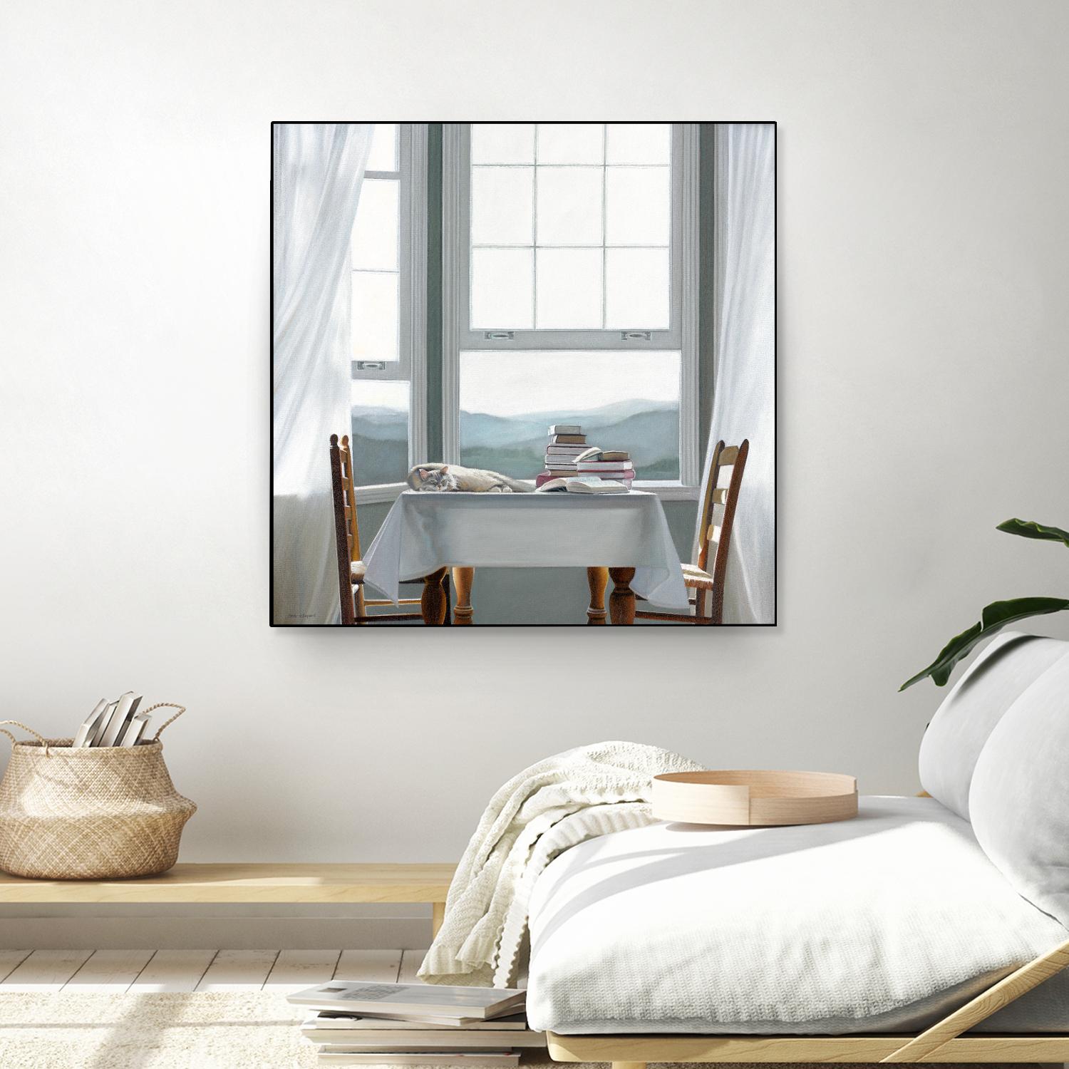 Accidental Scholar by Karen Hollingsworth on GIANT ART - multi floral/still life, landscapes, animals, cats, windows