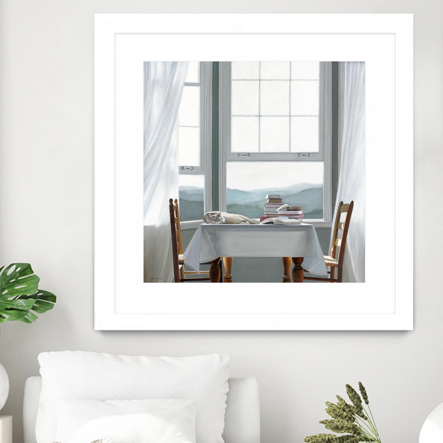 Accidental Scholar by Karen Hollingsworth on GIANT ART - multi floral/still life, landscapes, animals, cats, windows