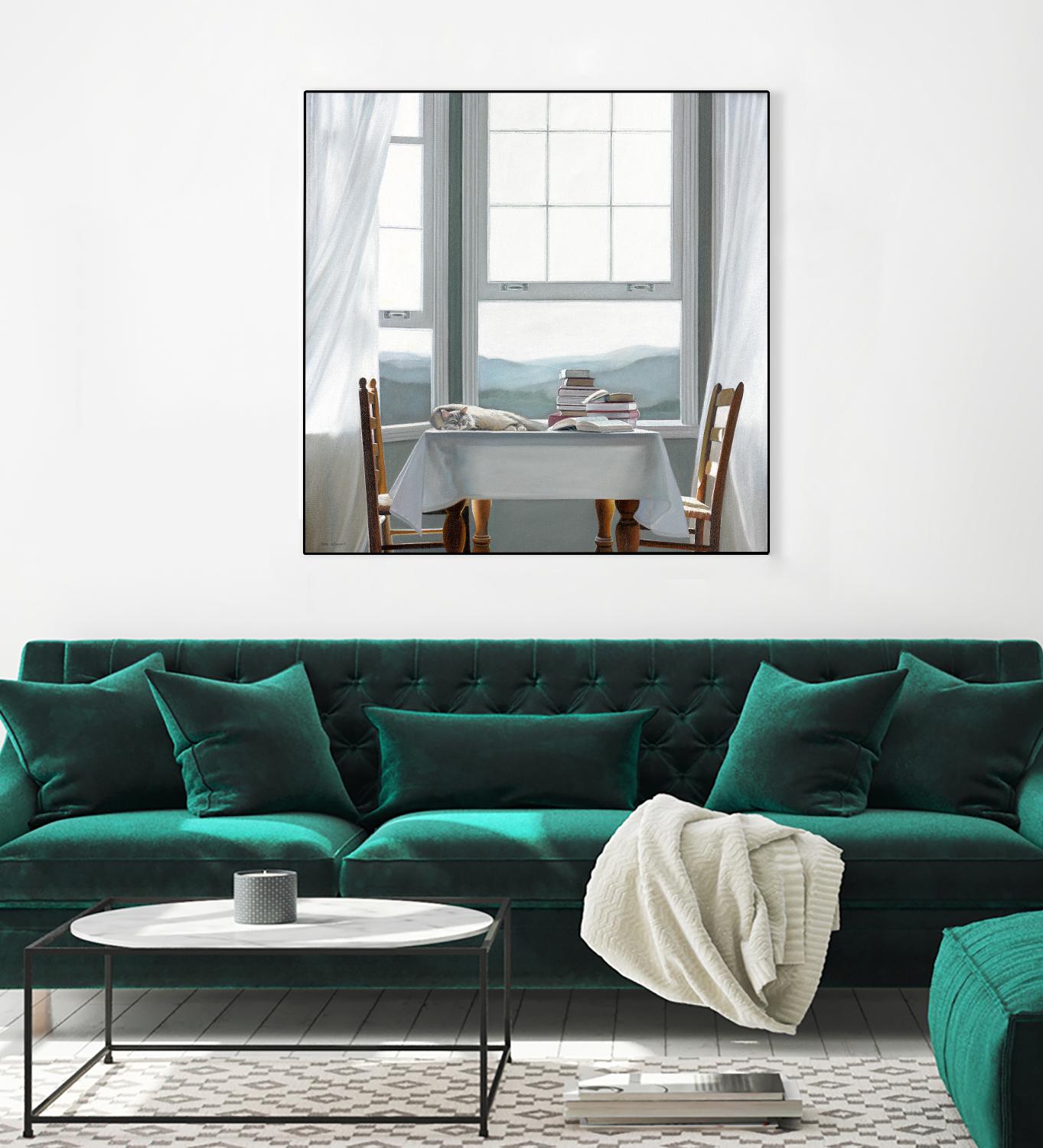 Accidental Scholar by Karen Hollingsworth on GIANT ART - multi floral/still life, landscapes, animals, cats, windows