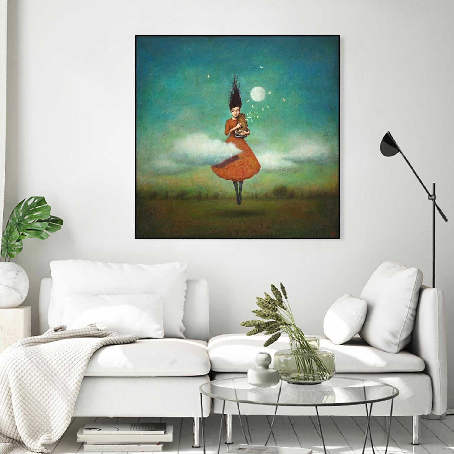 High Notes for Low Cloud by Duy Huynh on GIANT ART - green fantastic