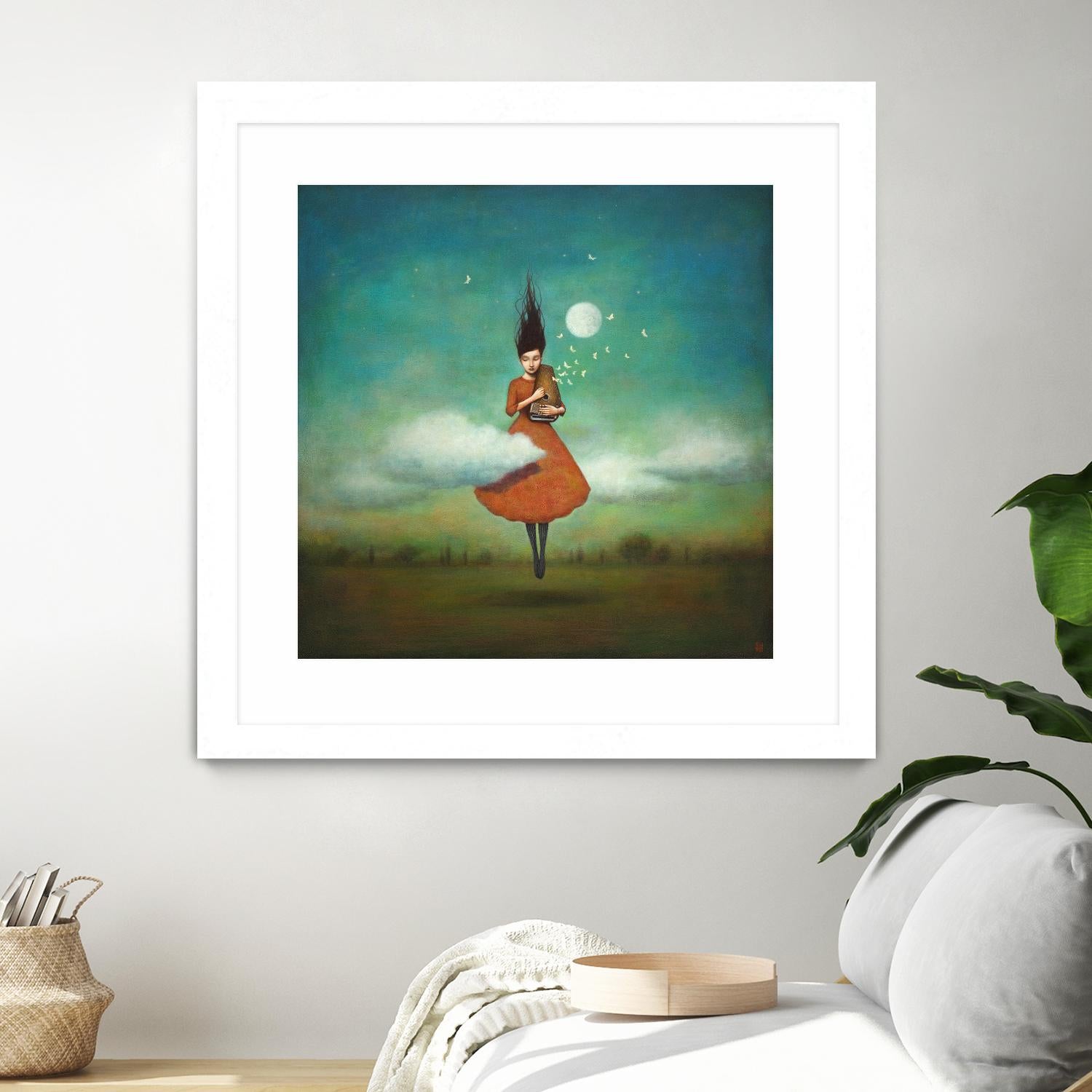 High Notes for Low Cloud by Duy Huynh on GIANT ART - green fantastic