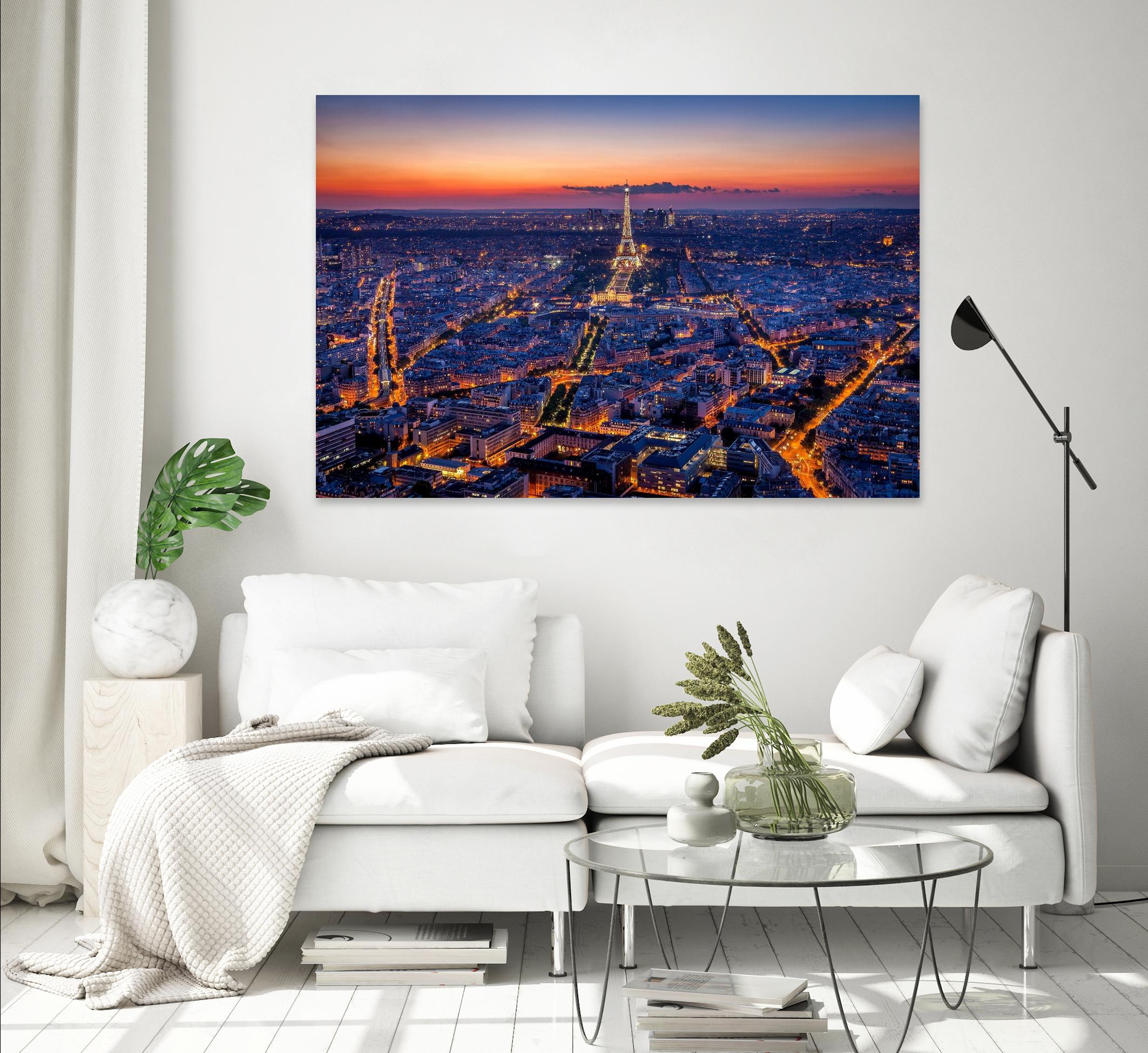 City Lights by H.J. Herrera on GIANT ART - orange city scene