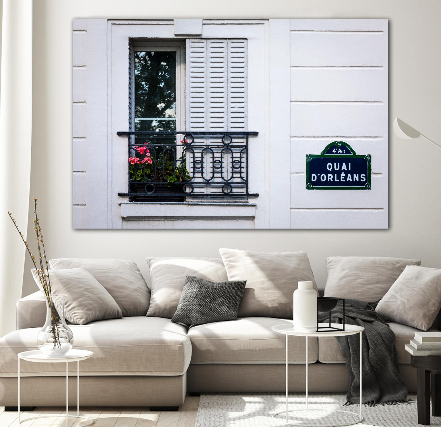 Quai d'Orléans by H.J. Herrera on GIANT ART - black architectural