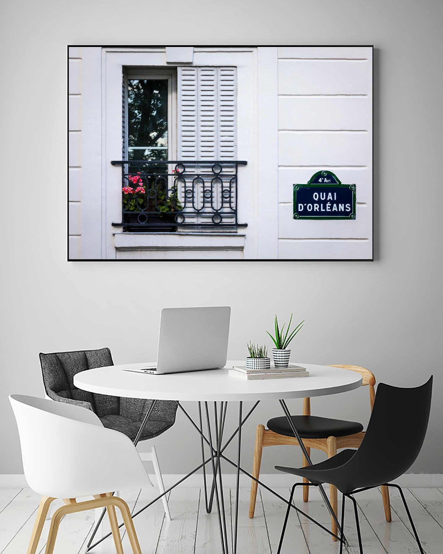 Quai d'Orléans by H.J. Herrera on GIANT ART - black architectural