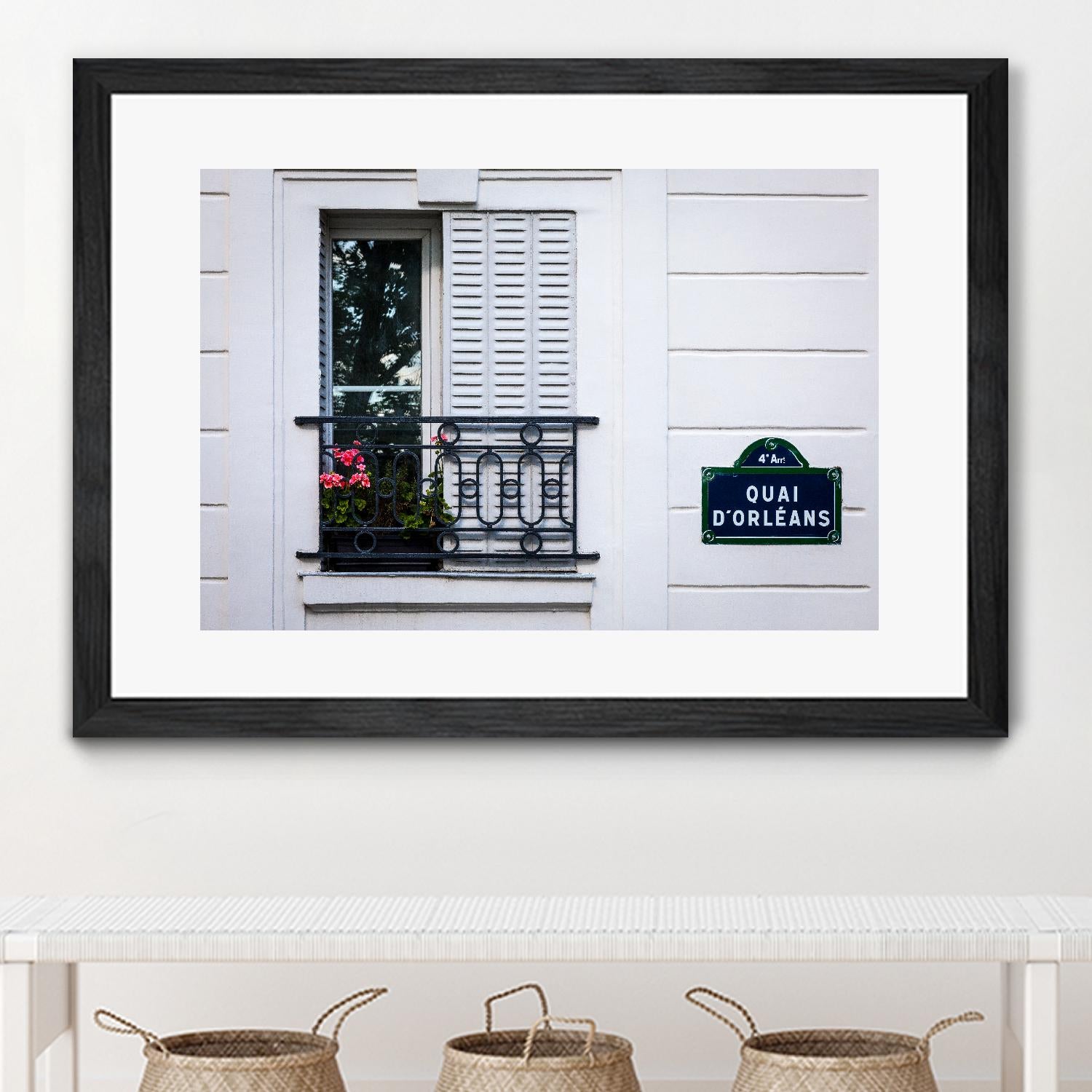 Quai d'Orléans by H.J. Herrera on GIANT ART - black architectural