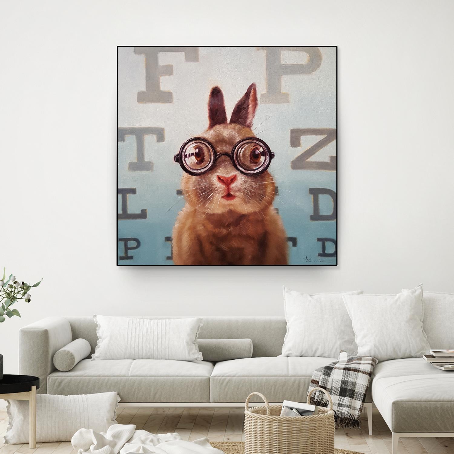 Four Eyes by Lucia Heffernan on GIANT ART - multicolor urban/pop surrealism; animals
