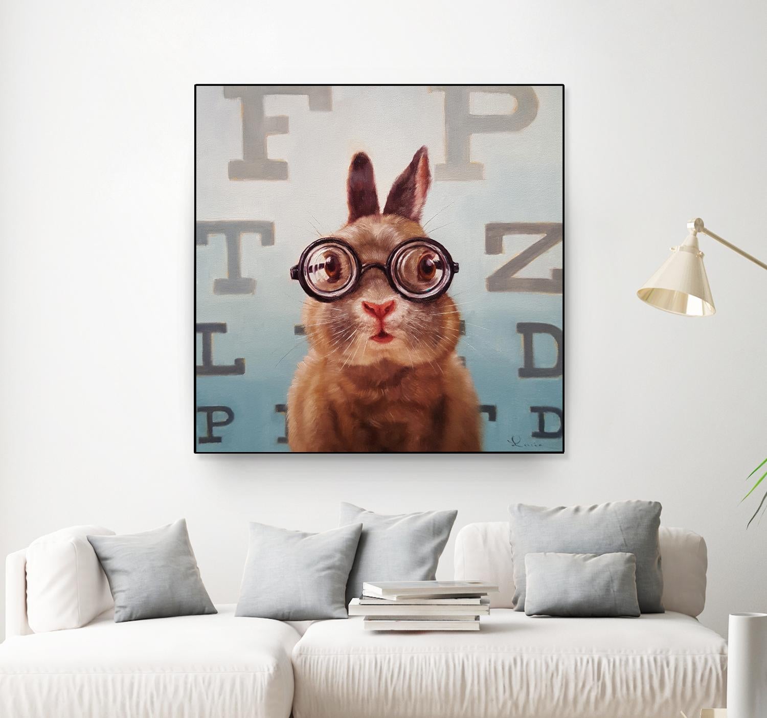 Four Eyes by Lucia Heffernan on GIANT ART - multicolor urban/pop surrealism; animals
