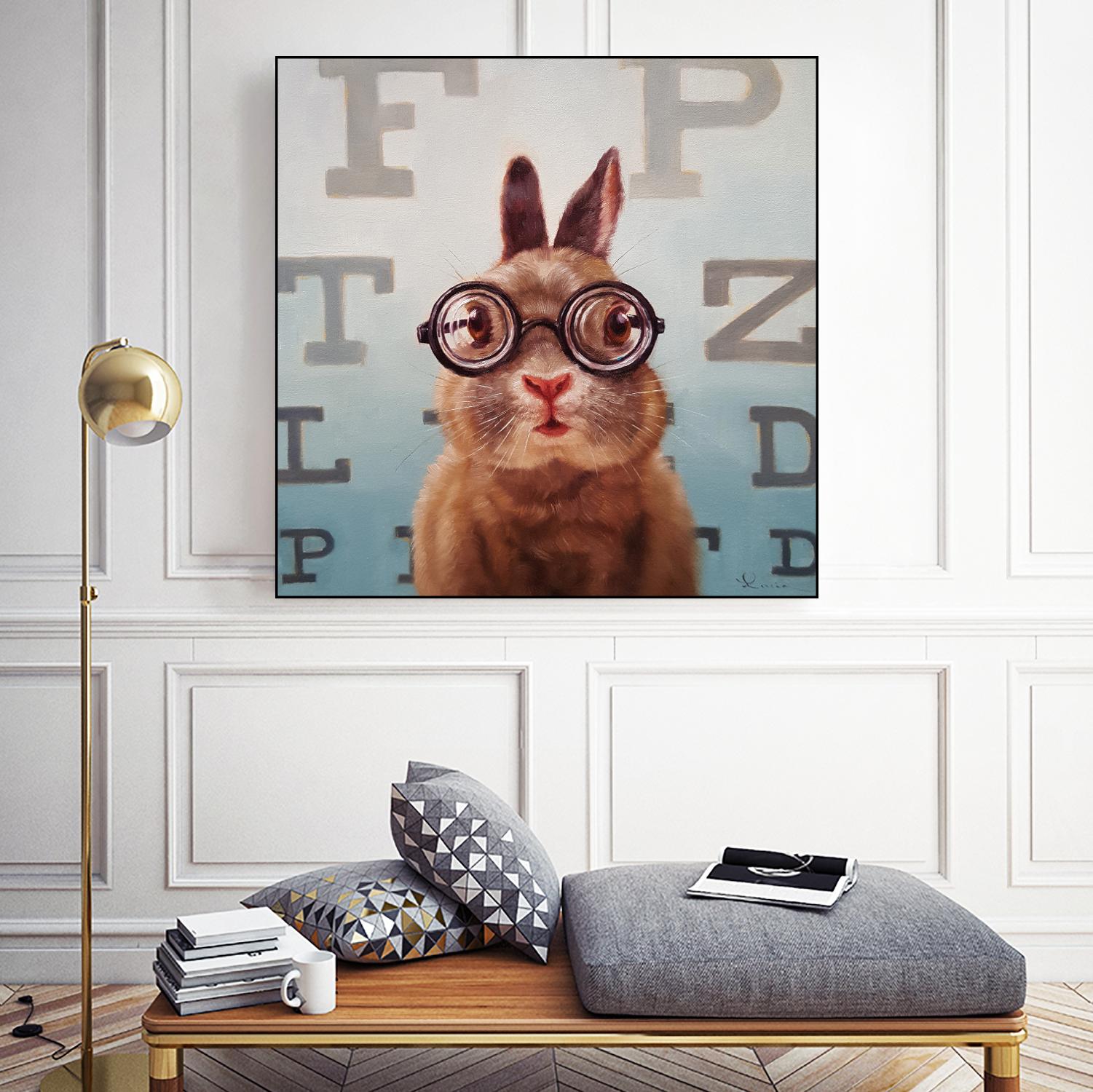 Four Eyes by Lucia Heffernan on GIANT ART - multicolor urban/pop surrealism; animals