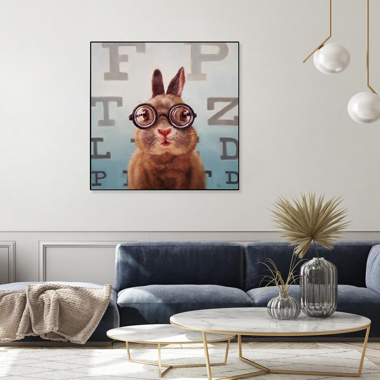 Four Eyes by Lucia Heffernan on GIANT ART - multicolor urban/pop surrealism; animals
