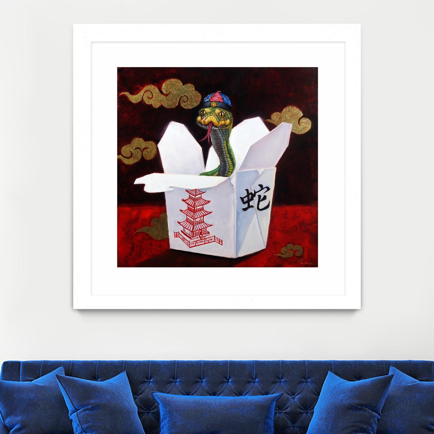 Takeout with a Twist by Lucia Heffernan on GIANT ART - multicolor urban/pop surrealism; novelty; animals