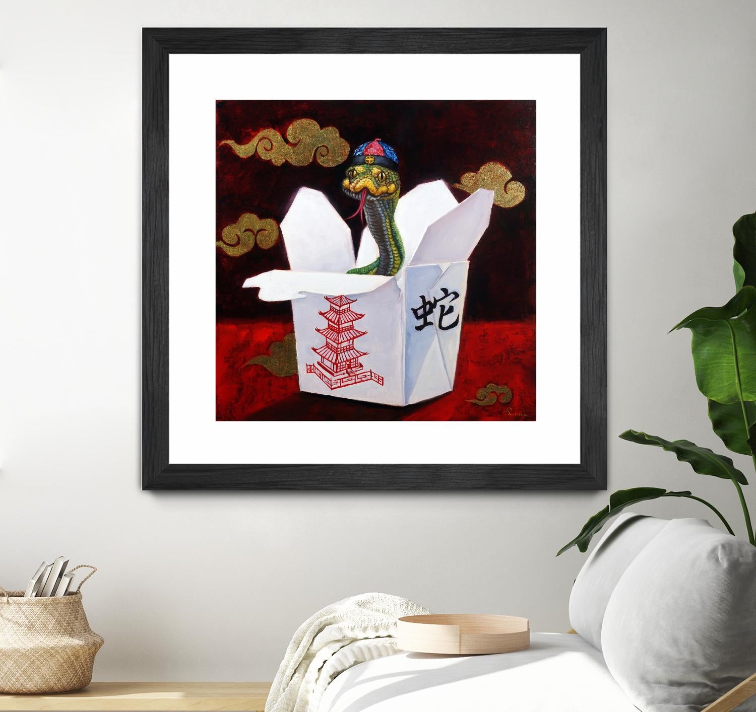 Takeout with a Twist by Lucia Heffernan on GIANT ART - multicolor urban/pop surrealism; novelty; animals