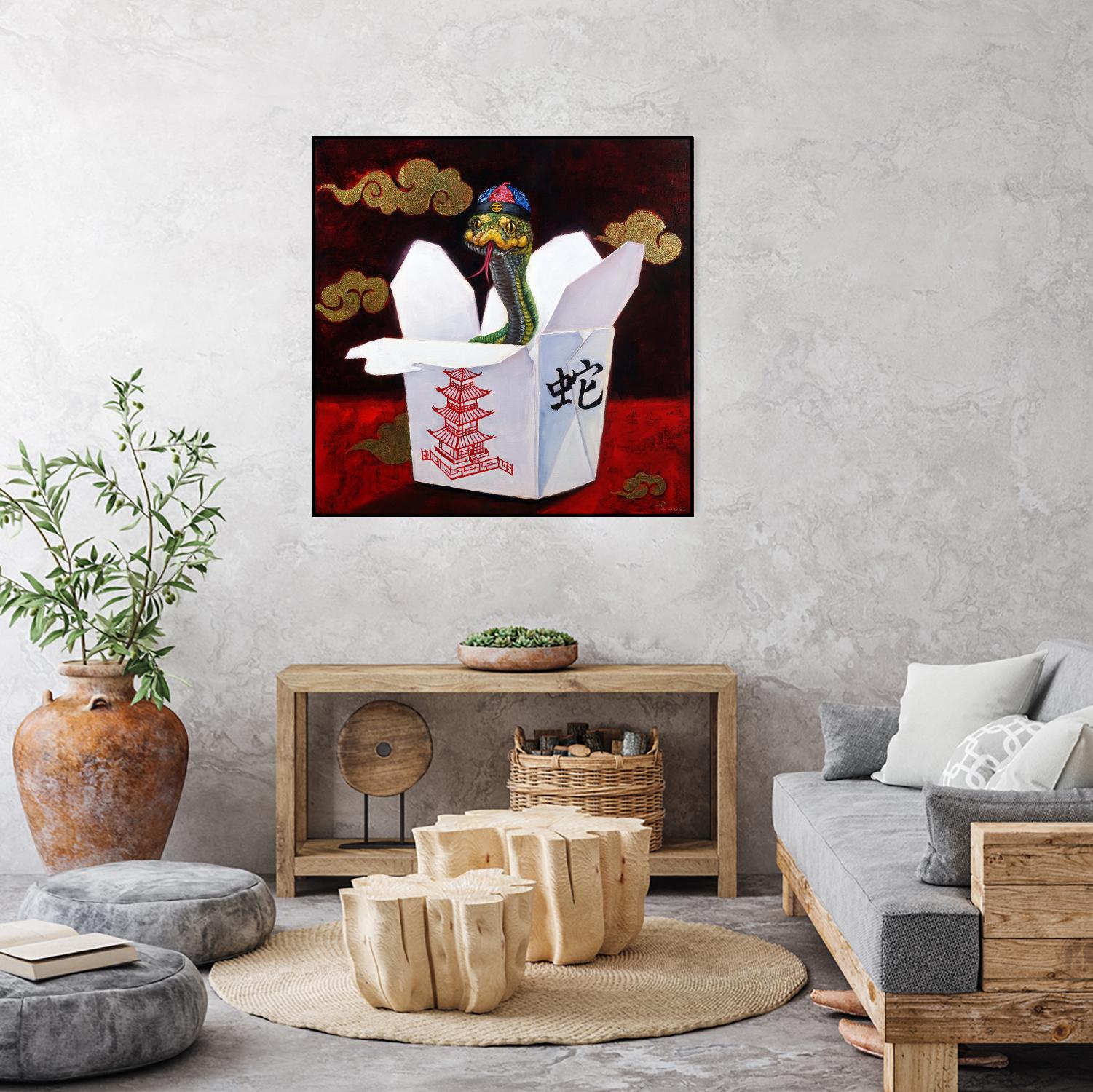 Takeout with a Twist by Lucia Heffernan on GIANT ART - multicolor urban/pop surrealism; novelty; animals