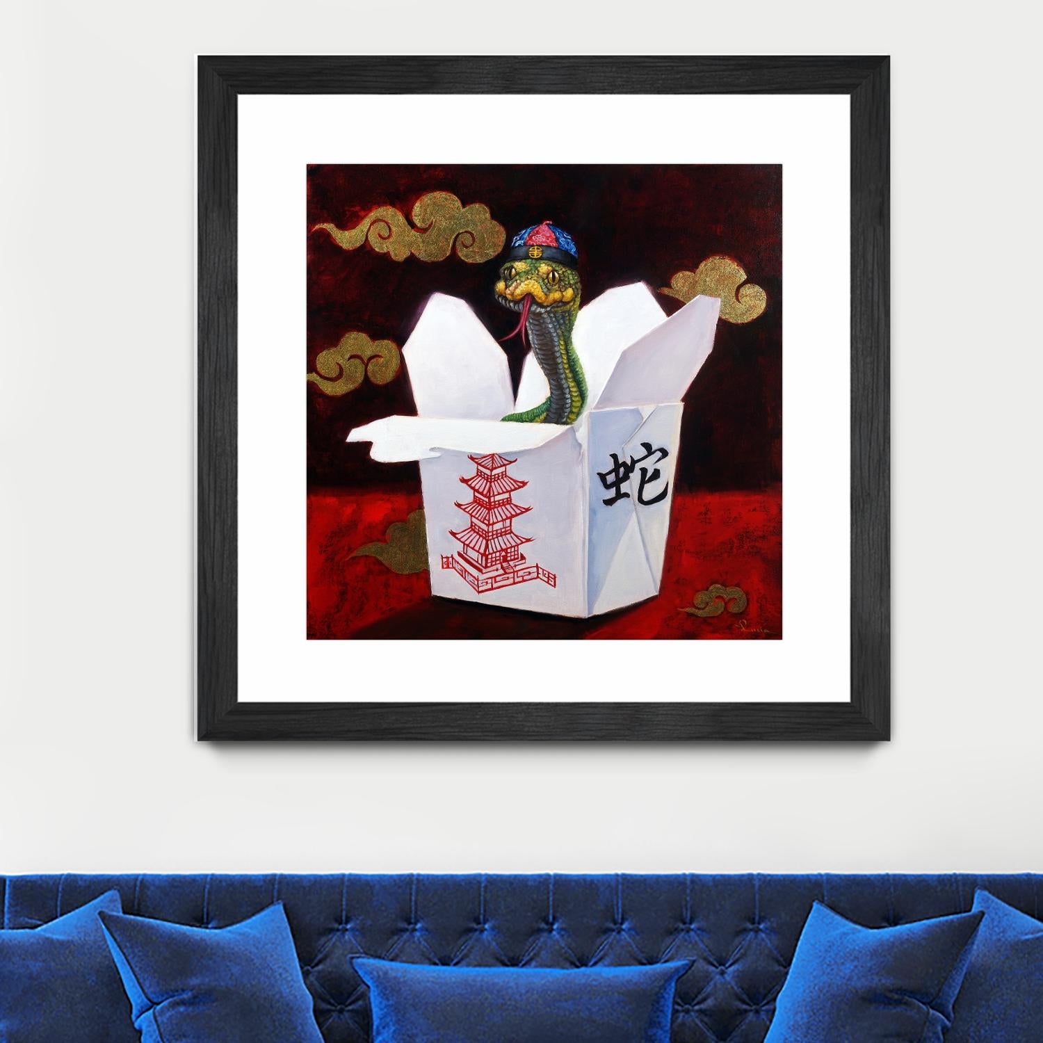 Takeout with a Twist by Lucia Heffernan on GIANT ART - multicolor urban/pop surrealism; novelty; animals