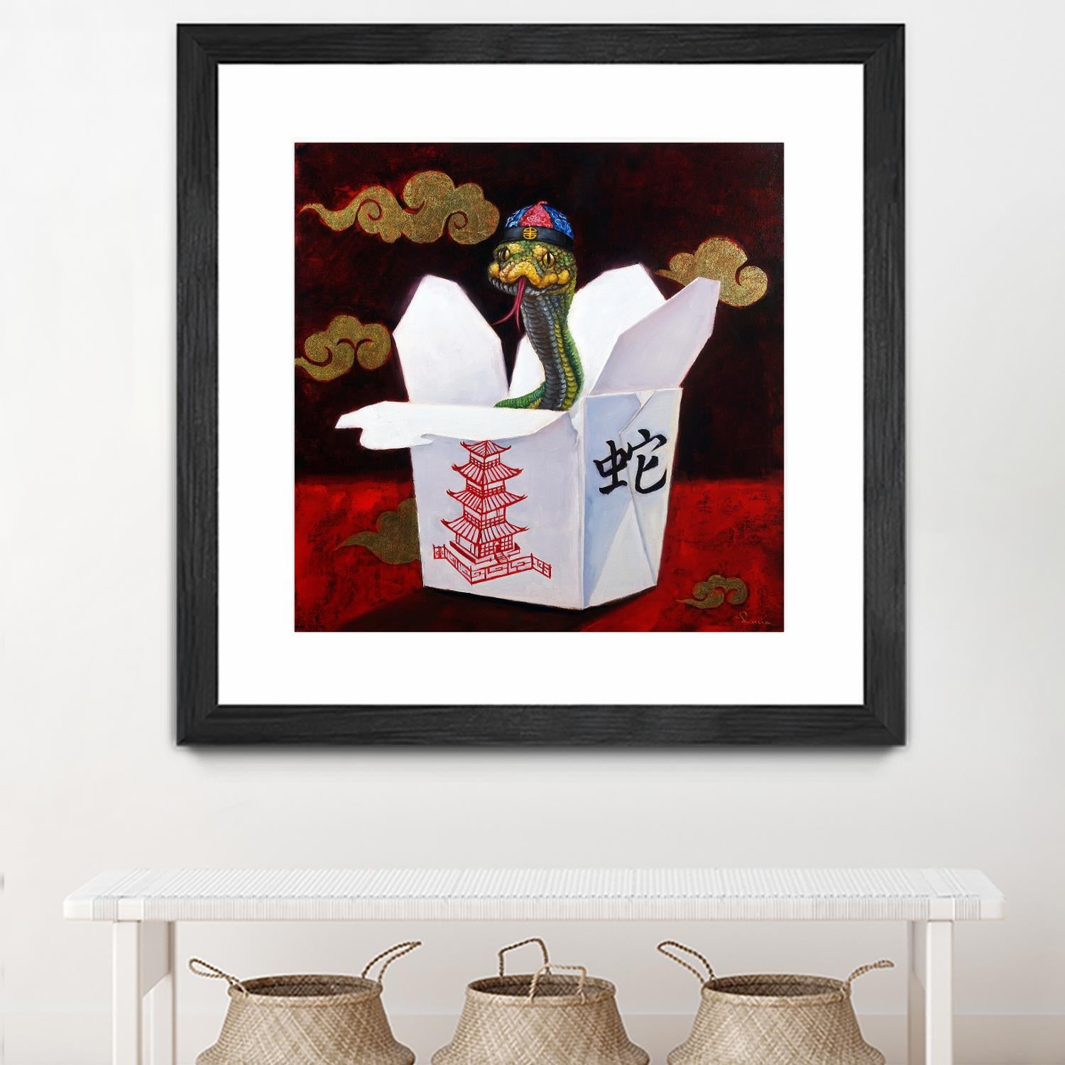 Takeout with a Twist by Lucia Heffernan on GIANT ART - multicolor urban/pop surrealism; novelty; animals