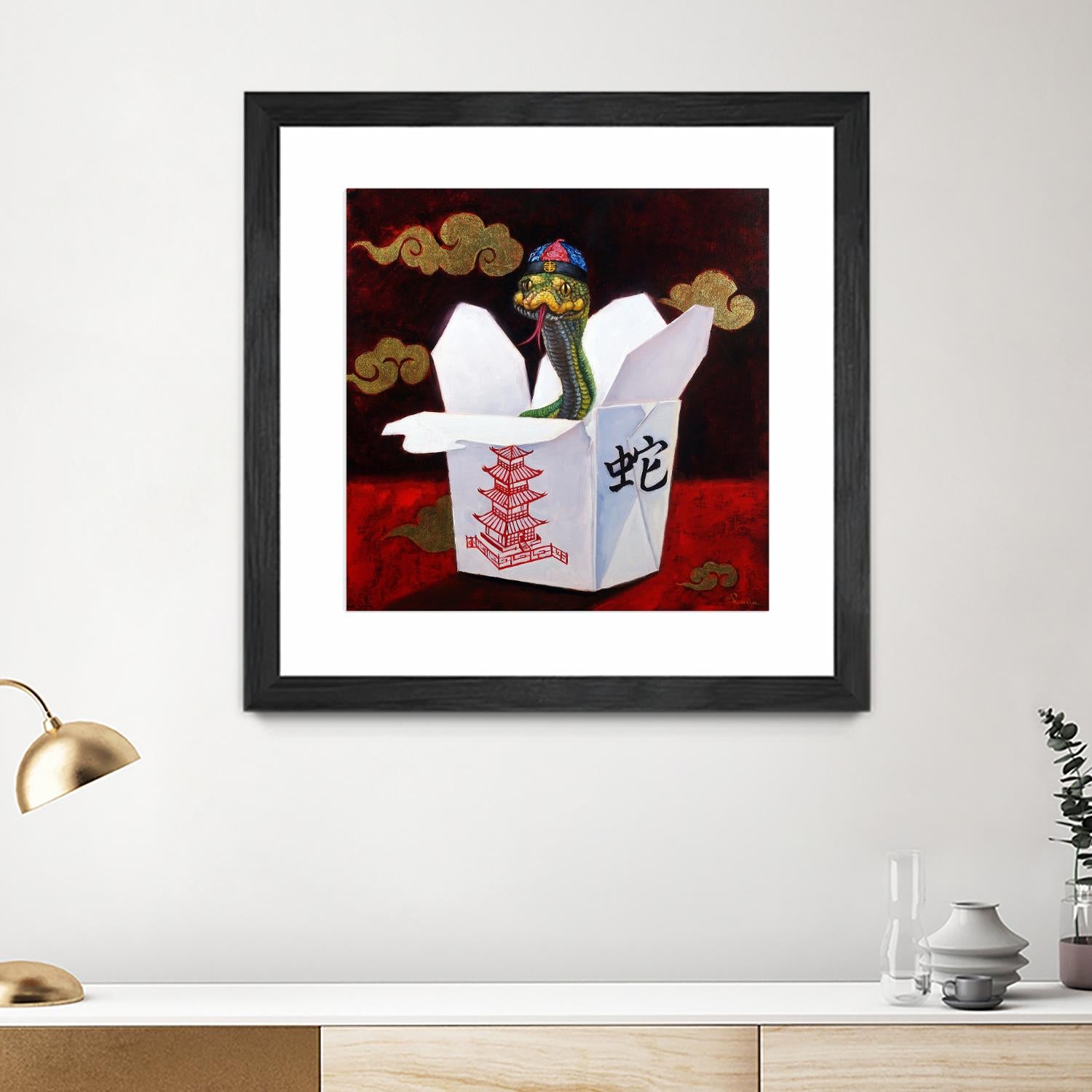 Takeout with a Twist by Lucia Heffernan on GIANT ART - multicolor urban/pop surrealism; novelty; animals