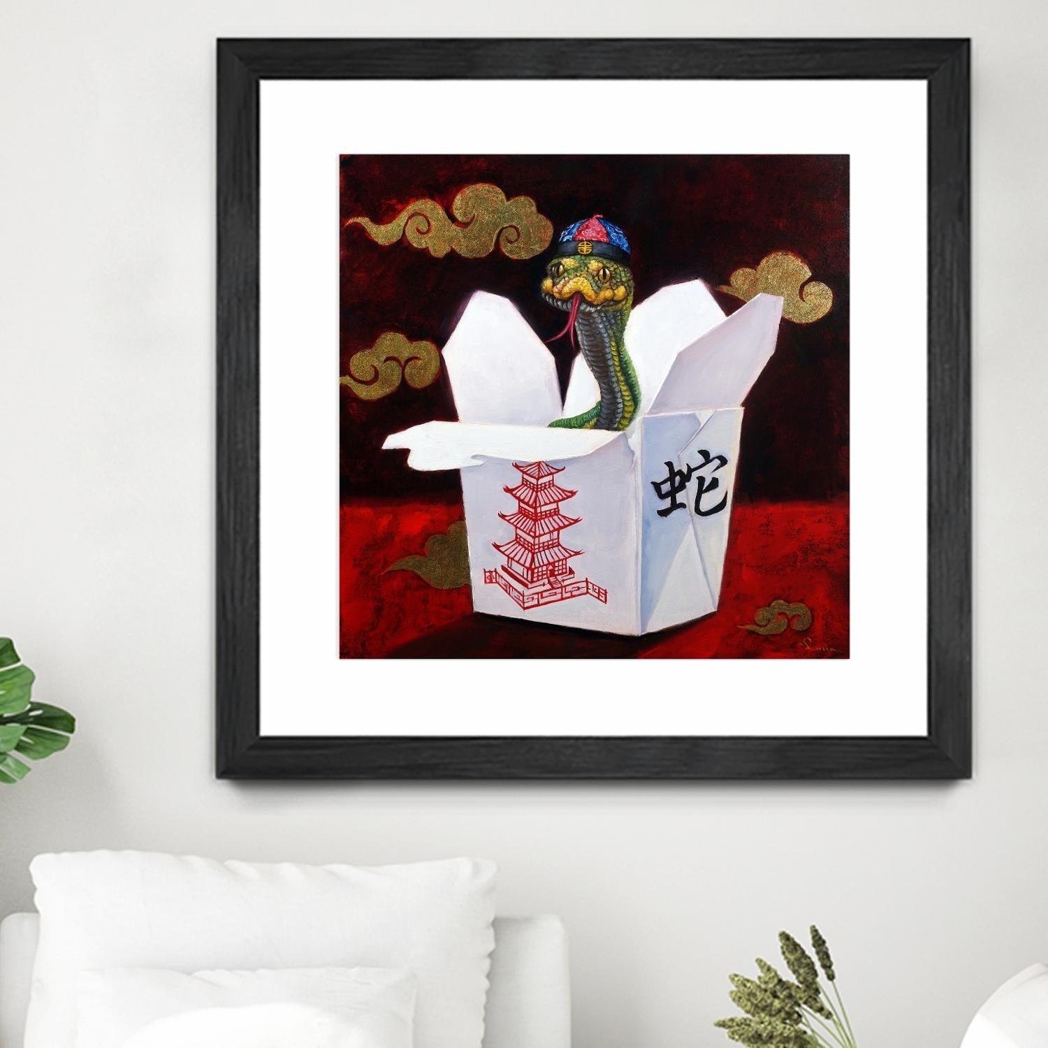 Takeout with a Twist by Lucia Heffernan on GIANT ART - multicolor urban/pop surrealism; novelty; animals